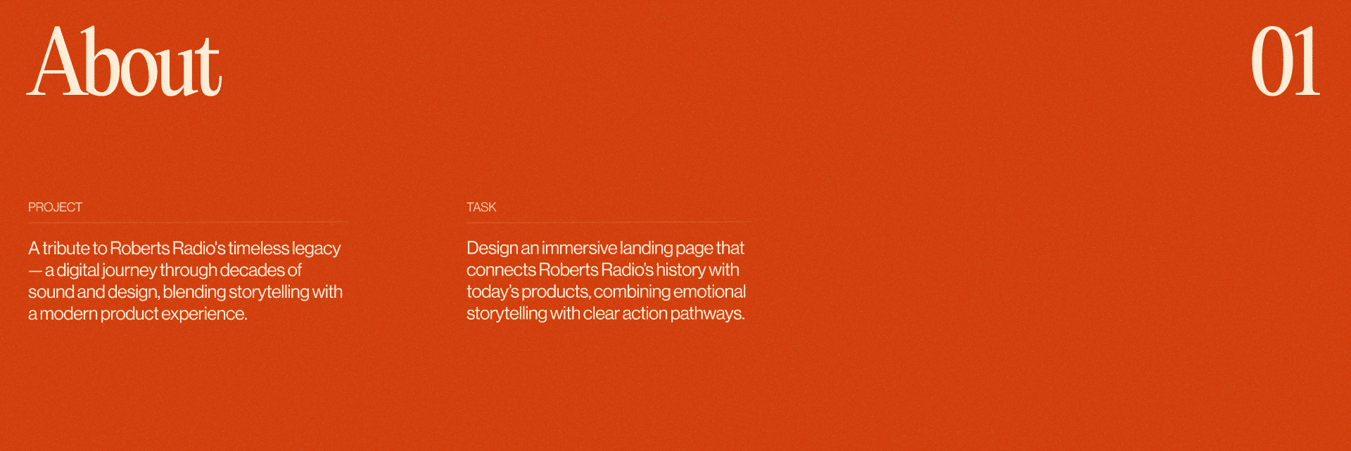 Roberts Radio — бренд-сторителлинг — Изображение №2 — Интерфейсы, Анимация на Dprofile
