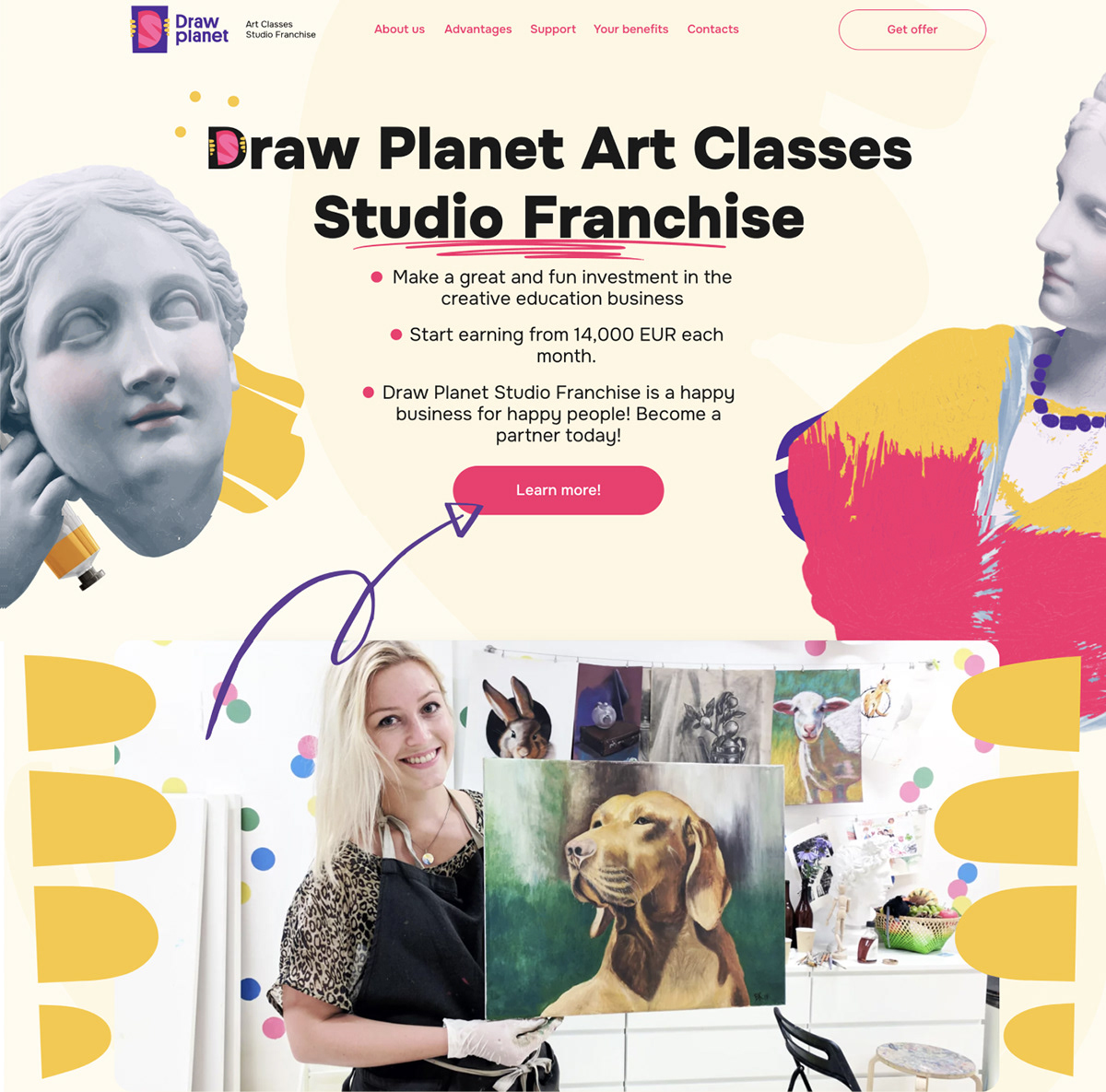 Draw planet web site — Изображение №1 — Интерфейсы, Графика на Dprofile