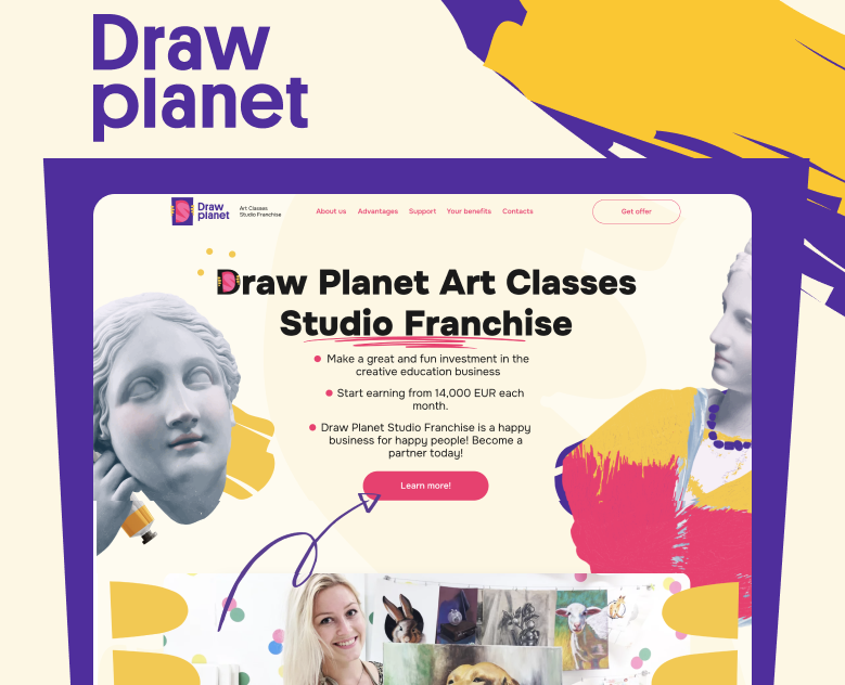 Draw planet web site — Интерфейсы, Графика на Dprofile
