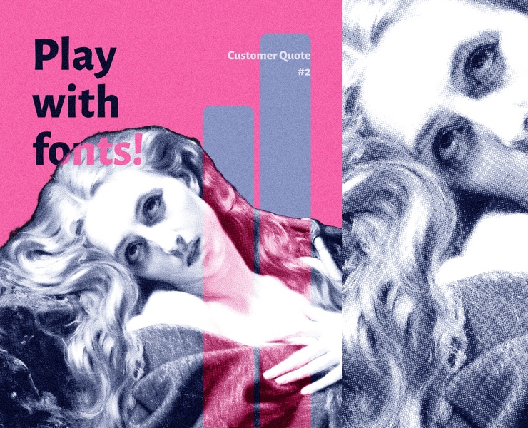 Постер " Поиграй со шрифтами" — Иллюстрация на Dprofile