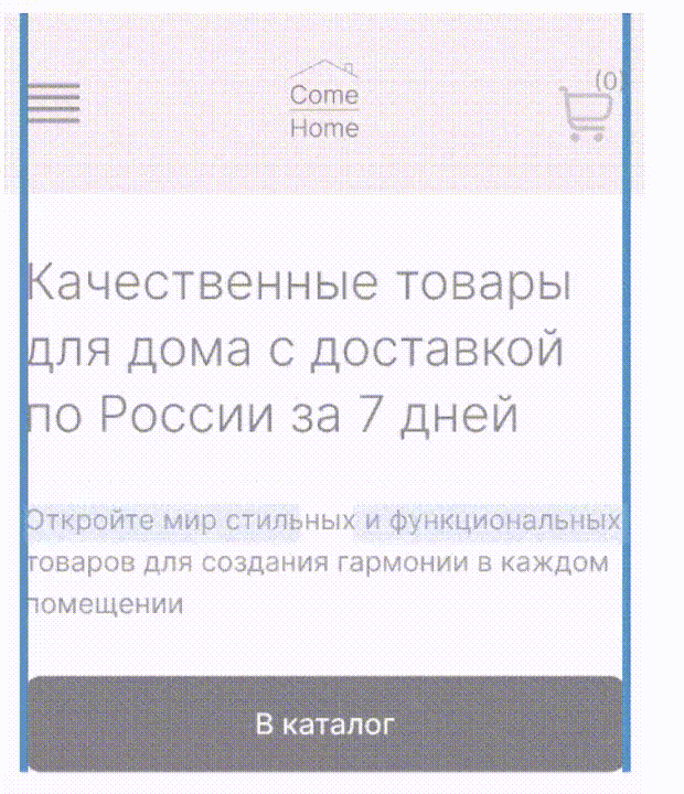 Интернет-магазин товаров для дома для компании ComeHome — Изображение №11 — Интерфейсы на Dprofile