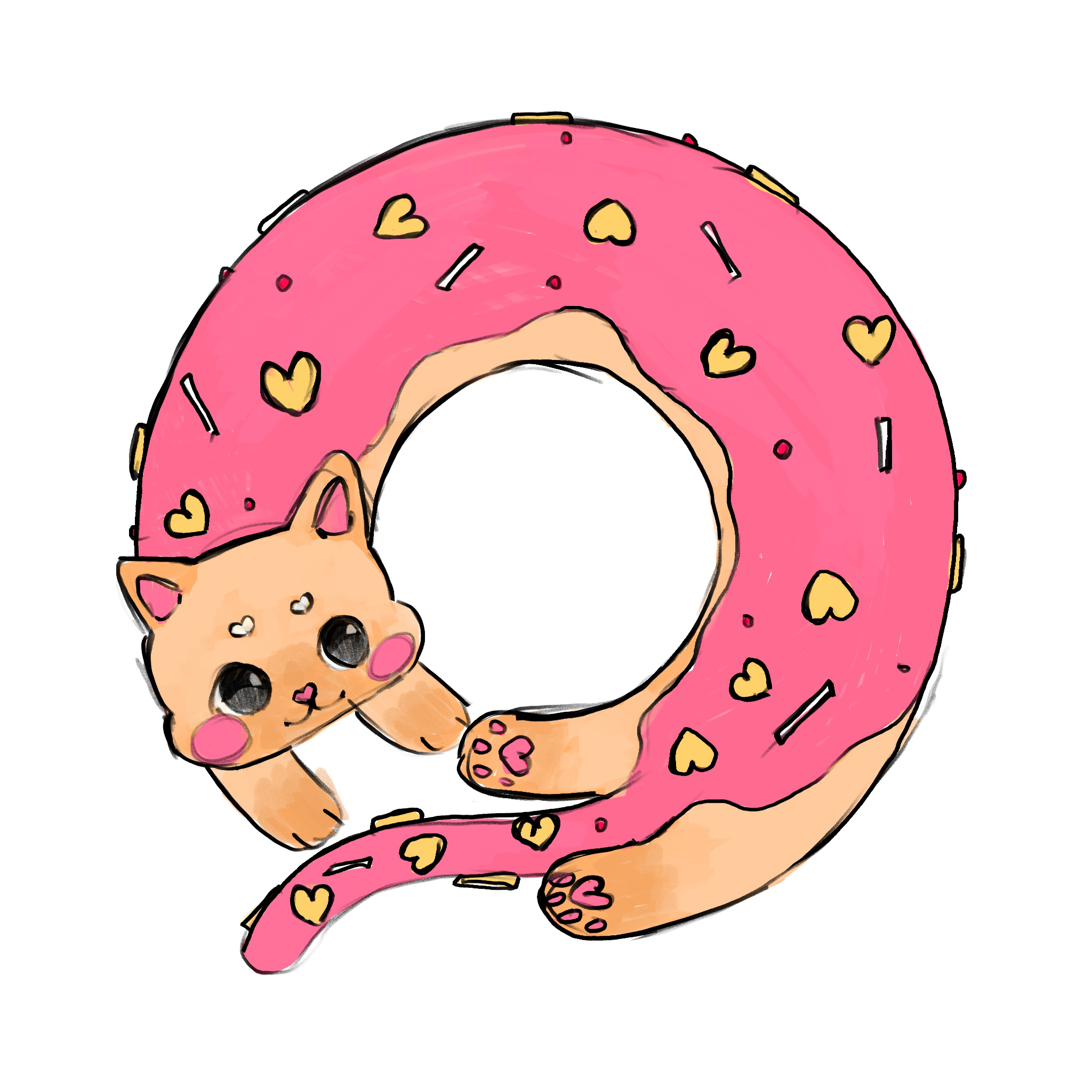 Бренд-персонаж для упаковки | KITTY DONUTS — Изображение №4 — Брендинг, Иллюстрация на Dprofile