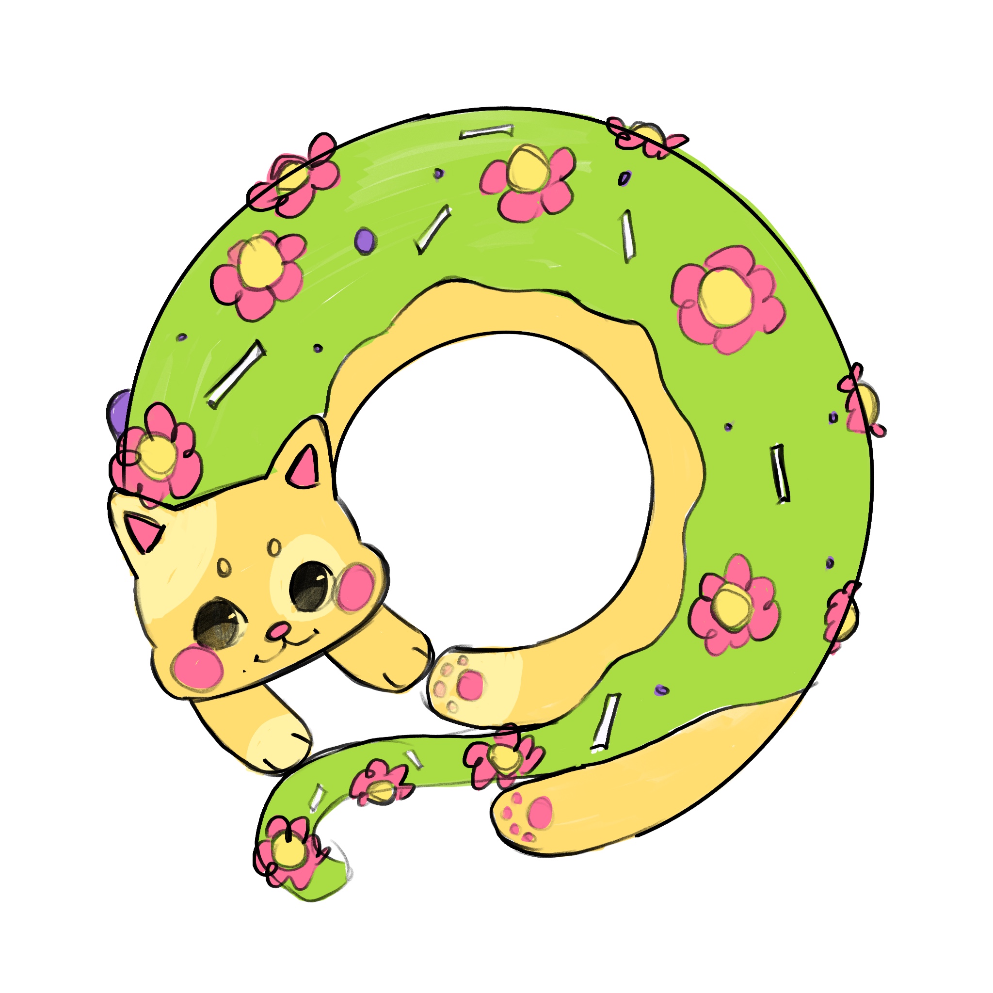 Бренд-персонаж для упаковки | KITTY DONUTS — Изображение №6 — Брендинг, Иллюстрация на Dprofile