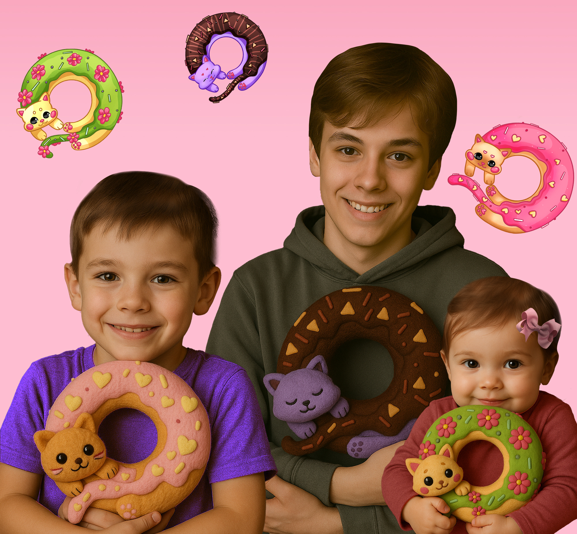 Бренд-персонаж для упаковки | KITTY DONUTS — Изображение №12 — Брендинг, Иллюстрация на Dprofile