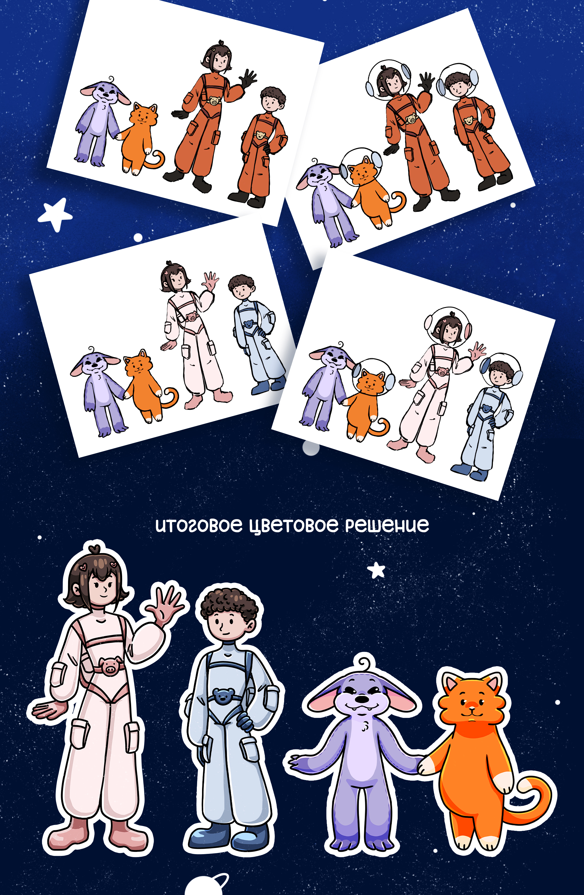 Космо-дети | бренд персонажи для детской клиники — Изображение №4 — Брендинг, Иллюстрация на Dprofile