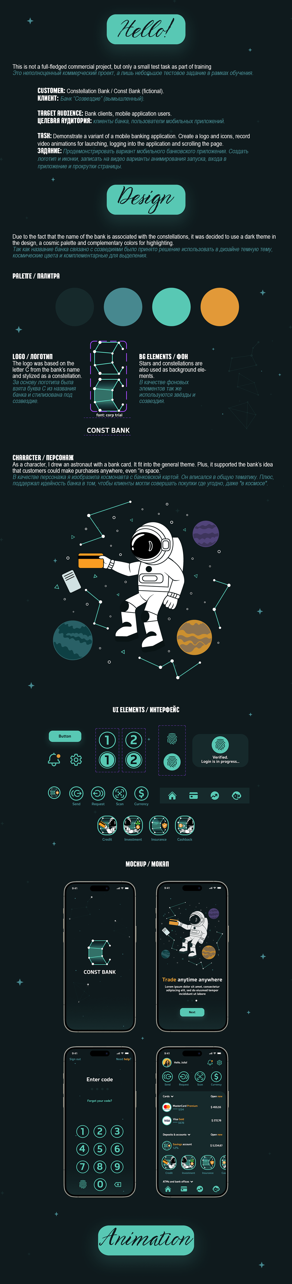 UI-кит для банковского приложения — Изображение №1 — Интерфейсы, Анимация на Dprofile