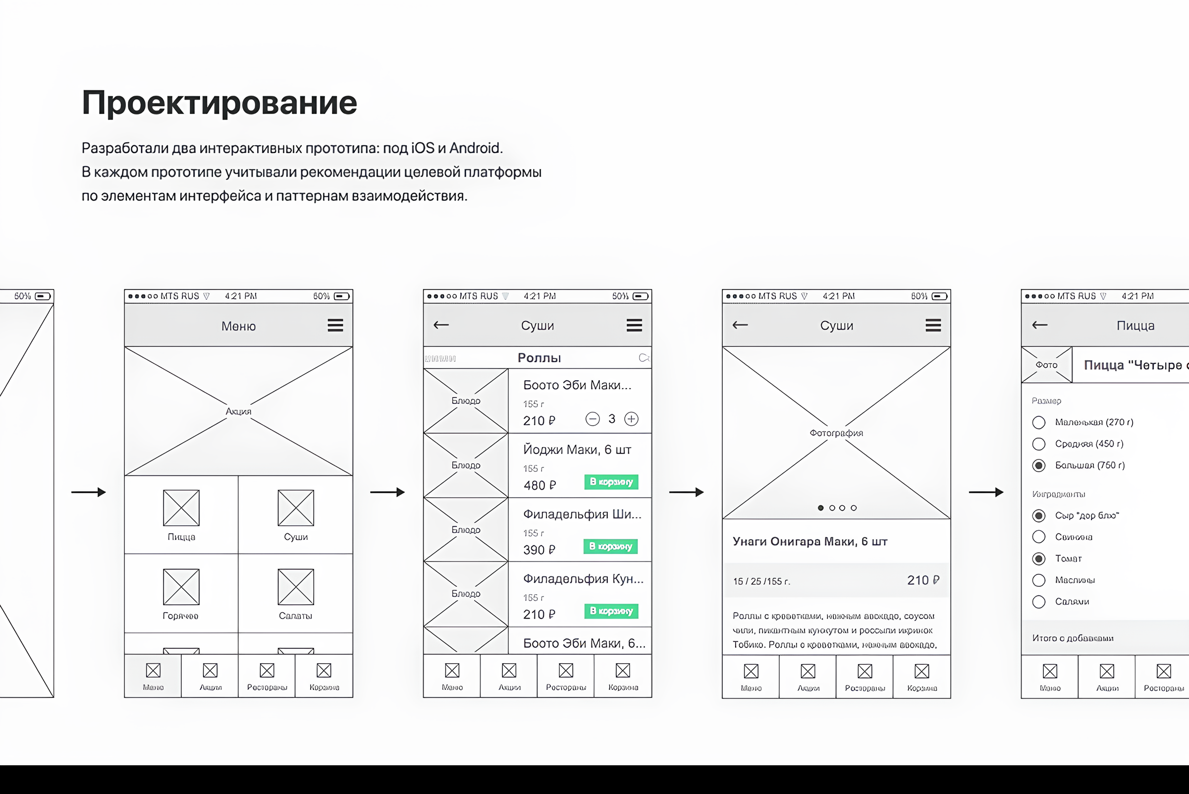Доставка еды. Mobile — Изображение №3 — Интерфейсы на Dprofile