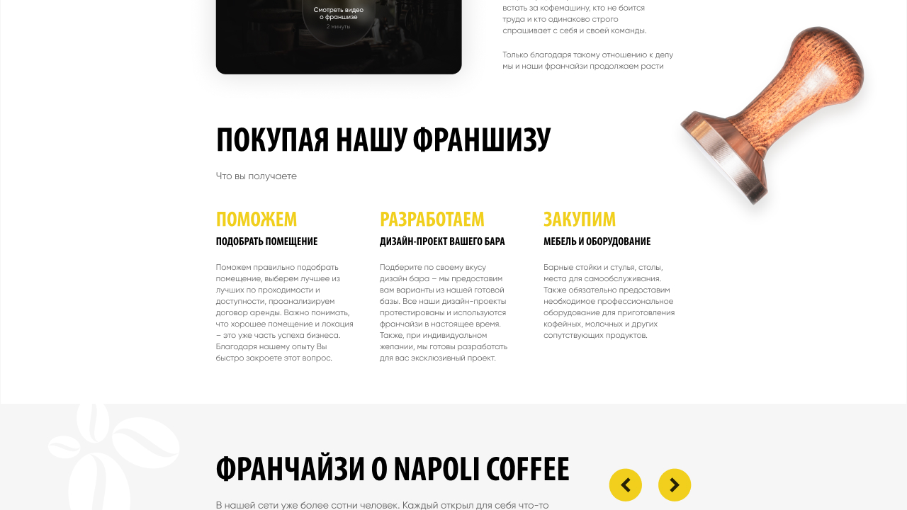 Разработка сайта для сети кофеен — Изображение №5 — Интерфейсы на Dprofile