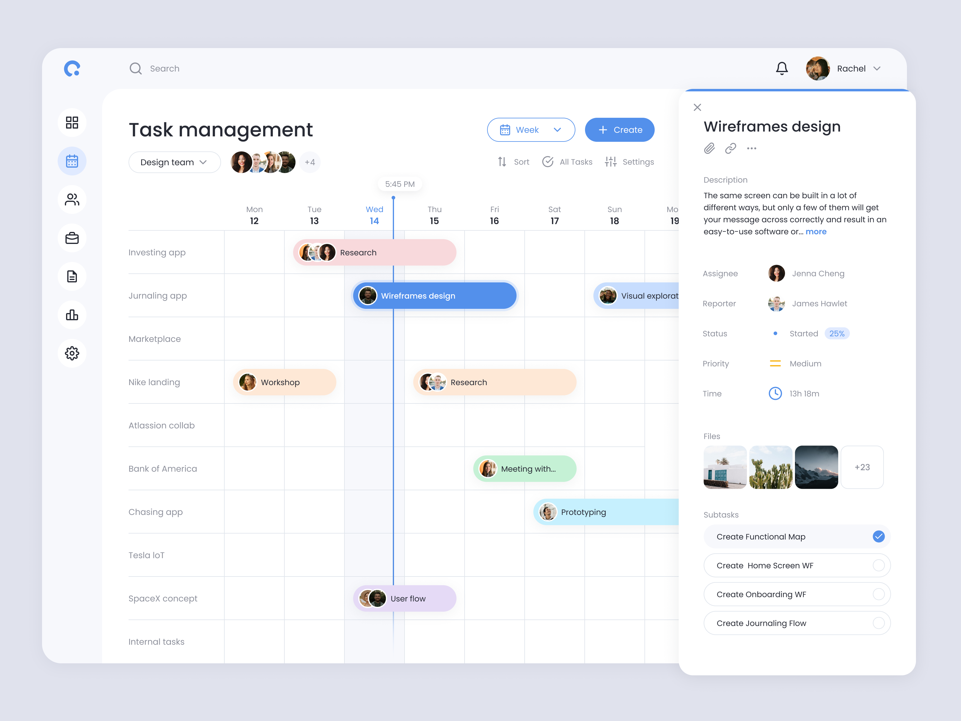 Task management dashboard (Course practice project) — Изображение №1 — Интерфейсы на Dprofile