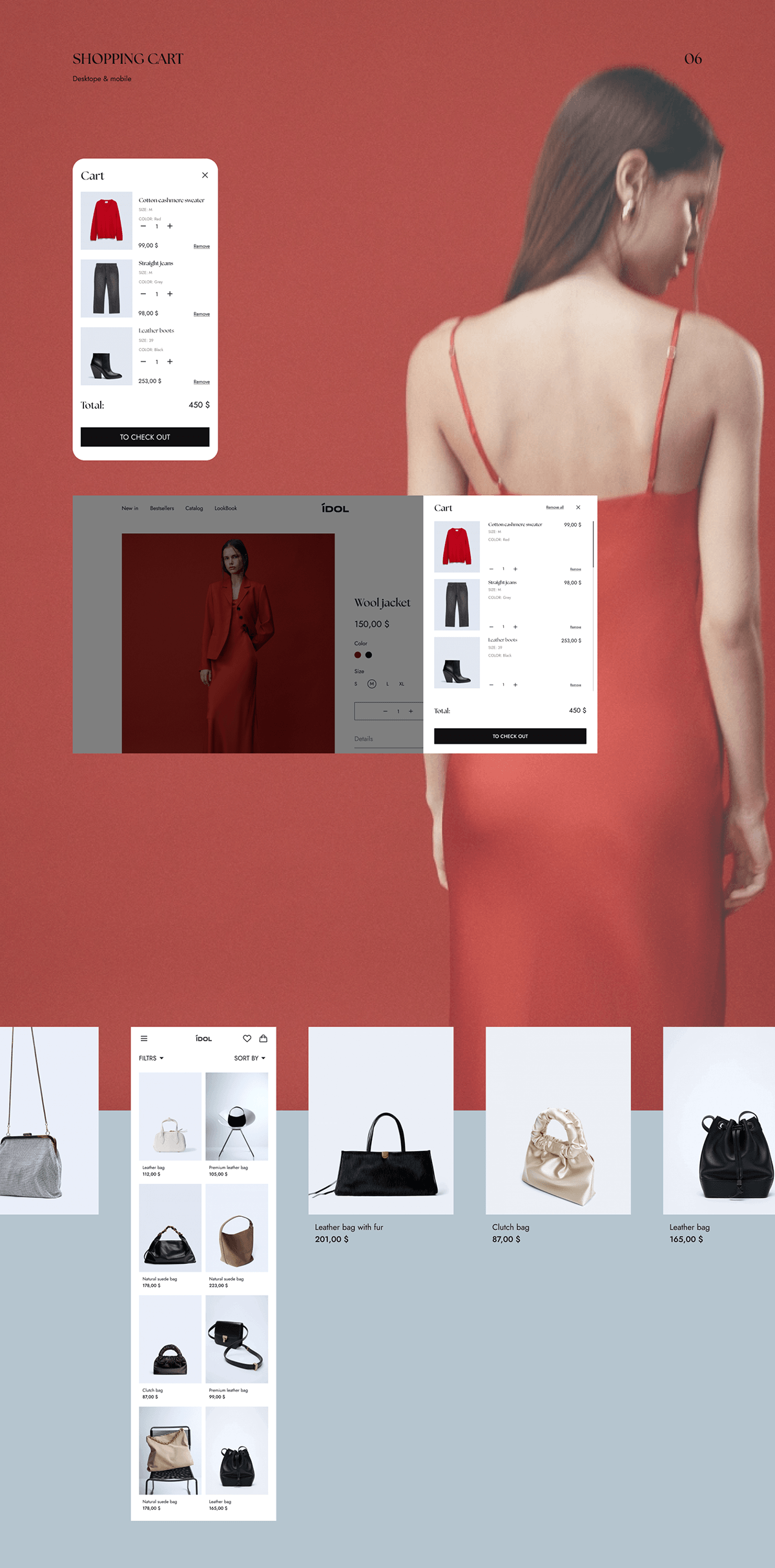 Online clothing store IDOL — Изображение №9 — Интерфейсы на Dprofile