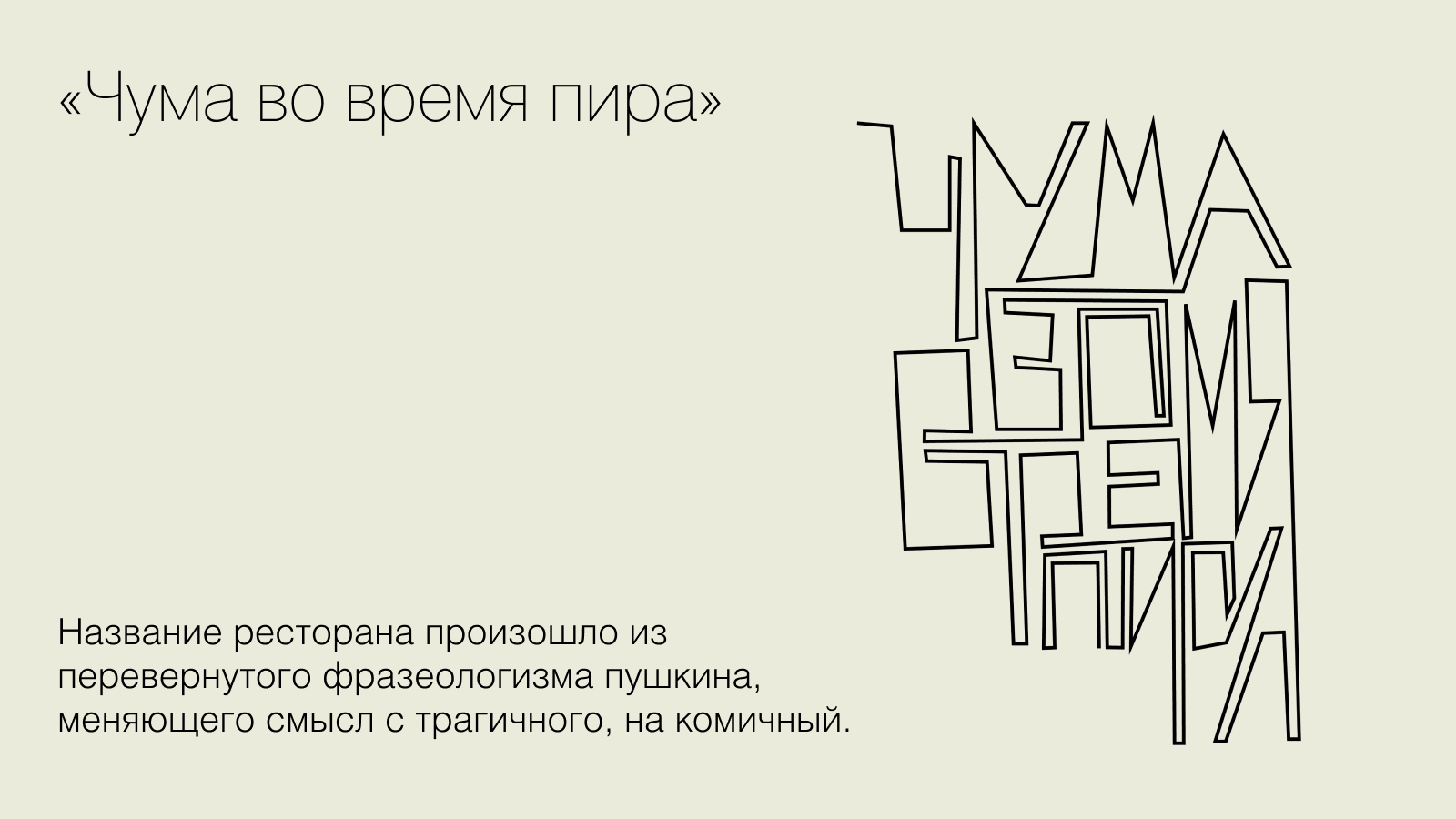 Логотип для ресторана «Чума во время пира» — Изображение №2 — Брендинг, Графика на Dprofile