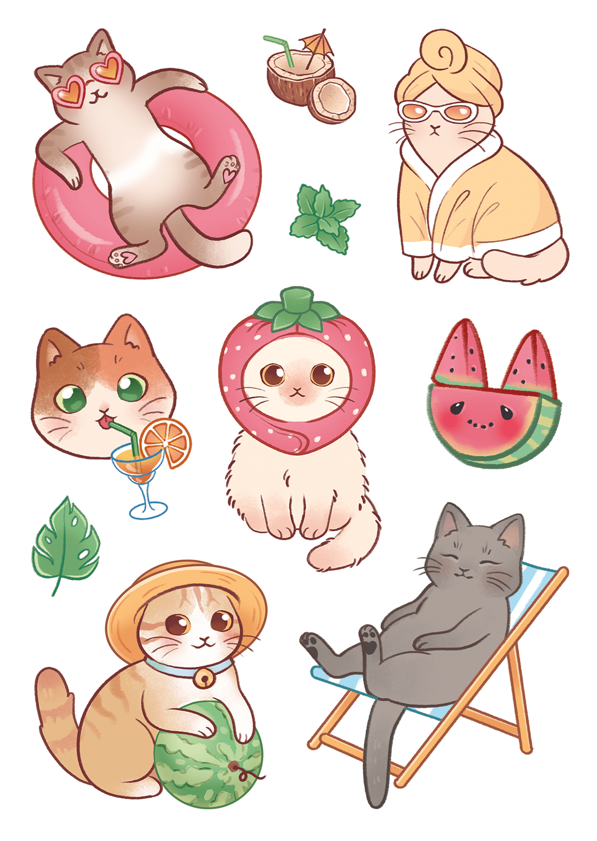 Summer Illustrations — Изображение №7 — Брендинг, Иллюстрация на Dprofile