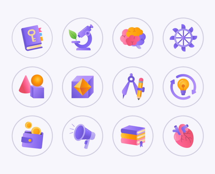 Vector Icon Set Illustrations — Иллюстрация на Dprofile