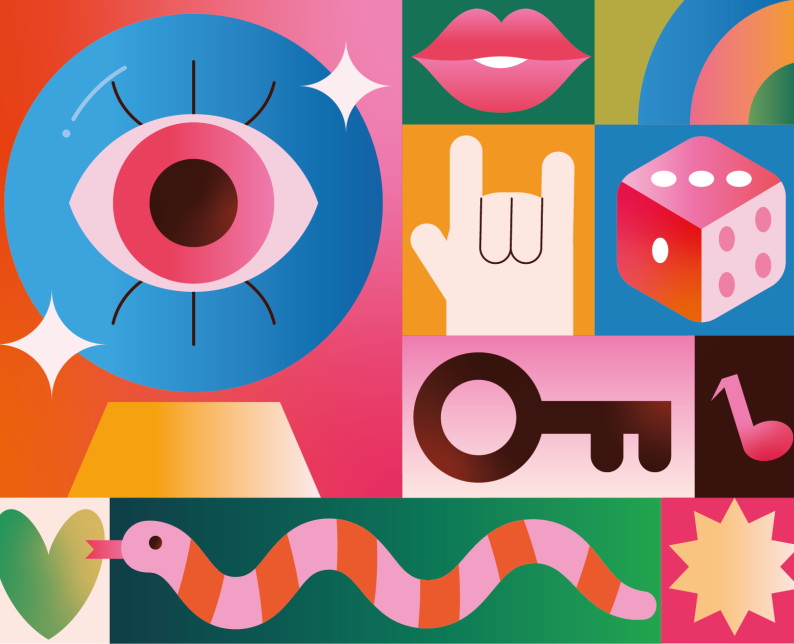 Playful Flat Vector Illustrations — Иллюстрация на Dprofile