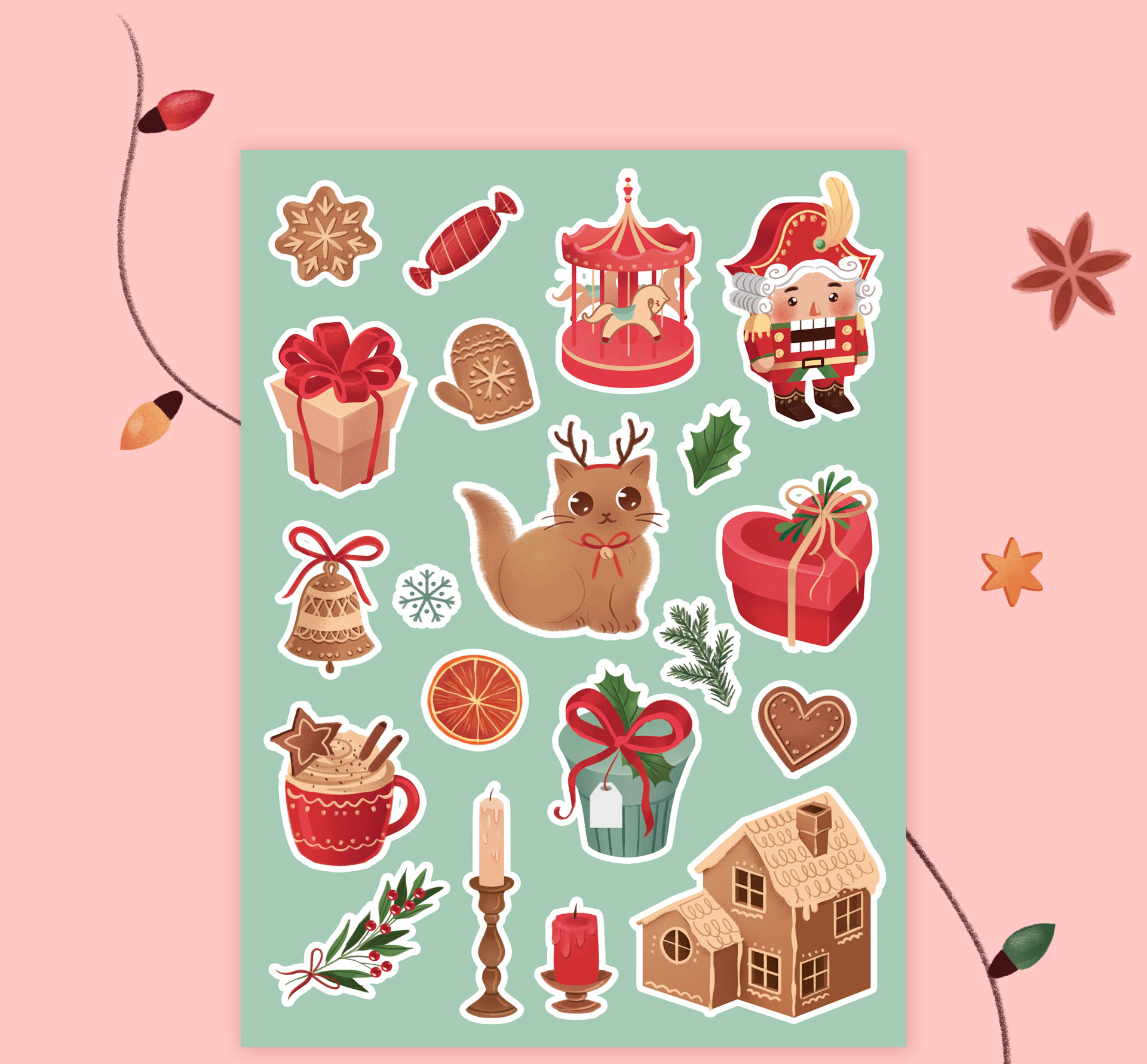 Christmas postcards illustrations — Изображение №3 — Брендинг, Иллюстрация на Dprofile