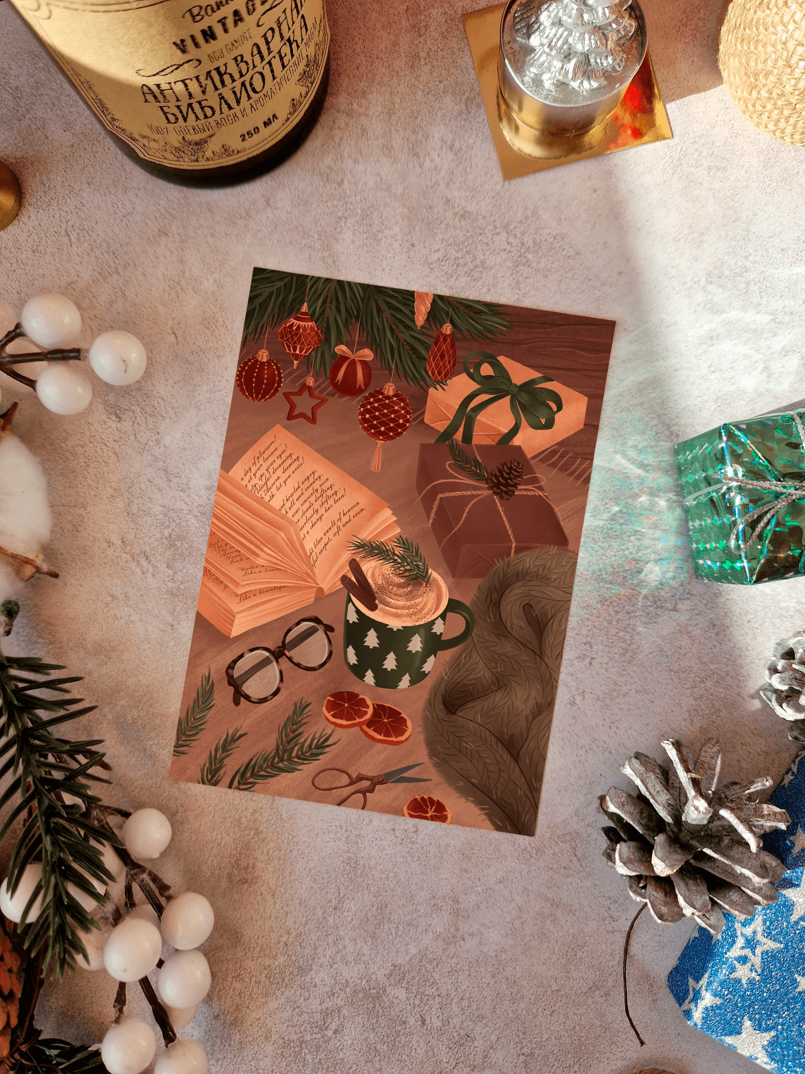 Christmas postcards illustrations — Изображение №8 — Брендинг, Иллюстрация на Dprofile