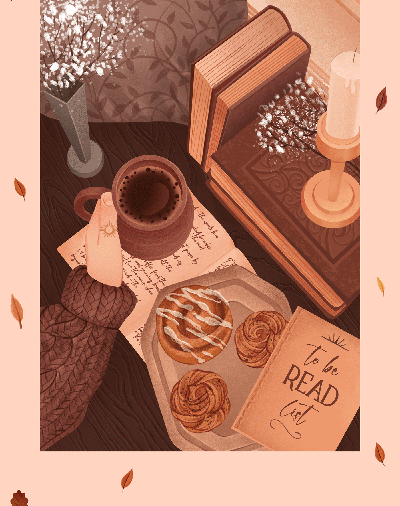 Autumn Postcards Illustrations — Изображение №3 — Брендинг на Dprofile