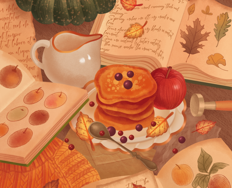 Autumn Postcards Illustrations — Брендинг на Dprofile