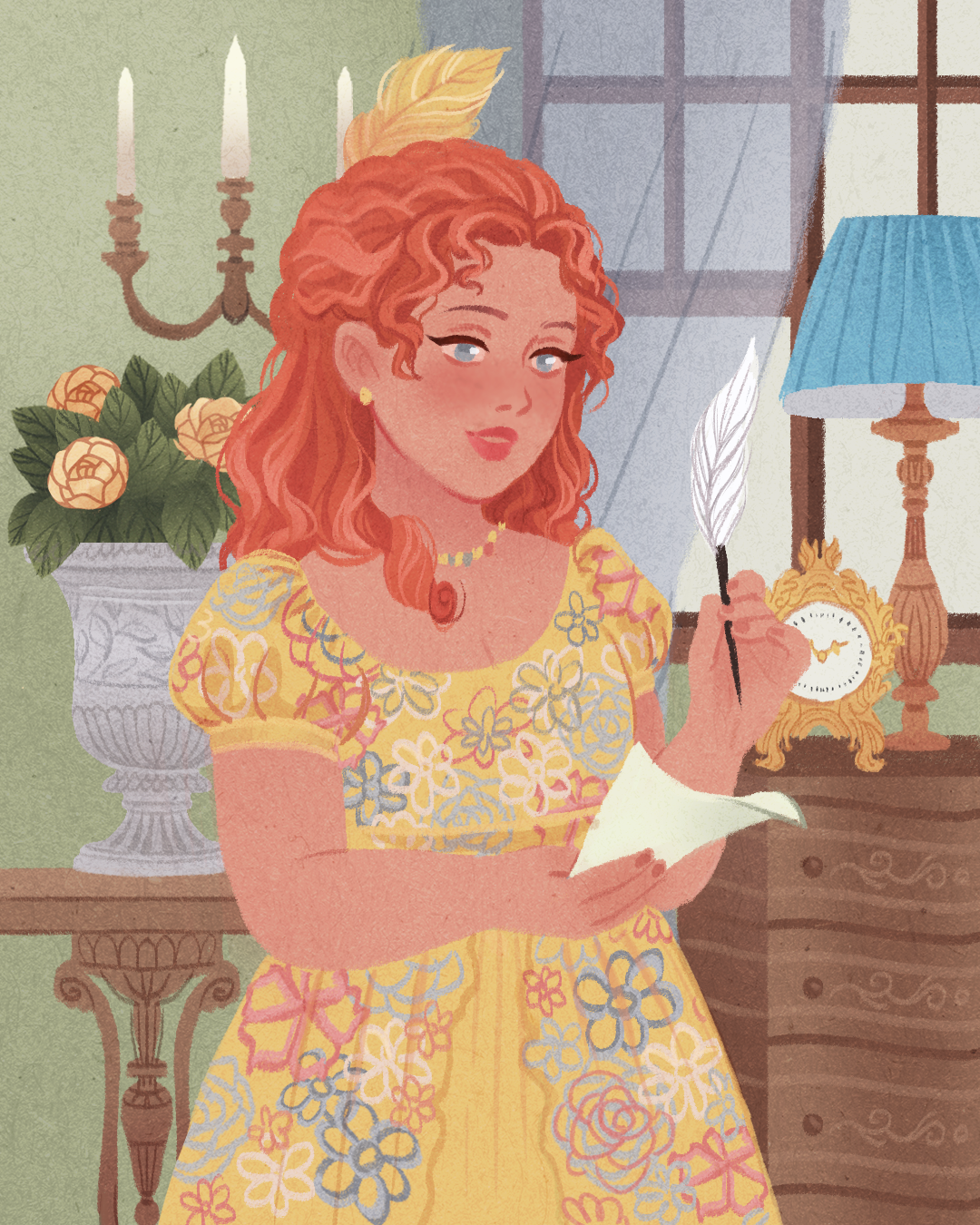 Ladies Illustrations 2022 | Vintage aesthetic — Изображение №1 — Иллюстрация на Dprofile
