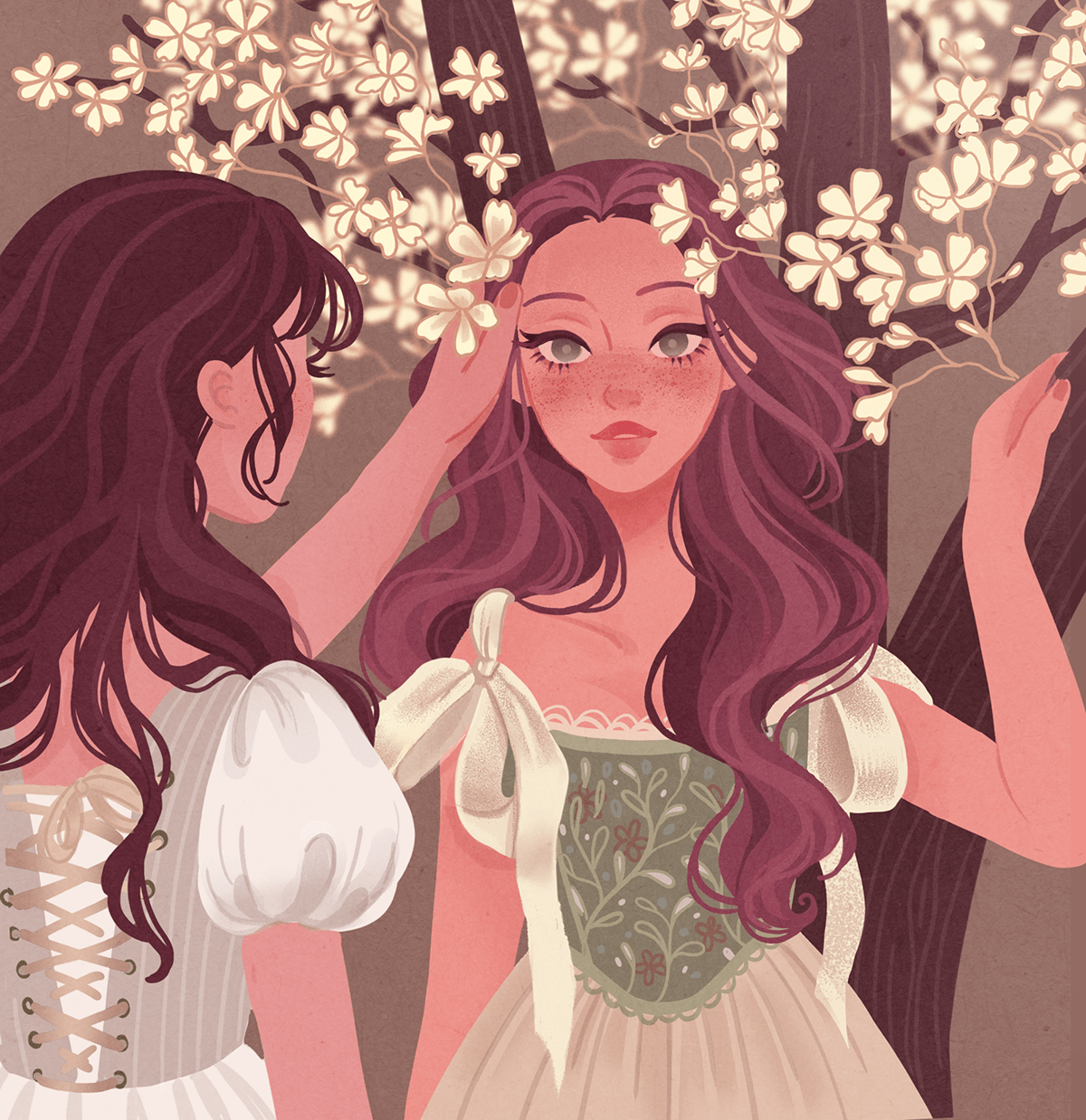 Ladies Illustrations 2022 | Vintage aesthetic — Изображение №14 — Иллюстрация на Dprofile