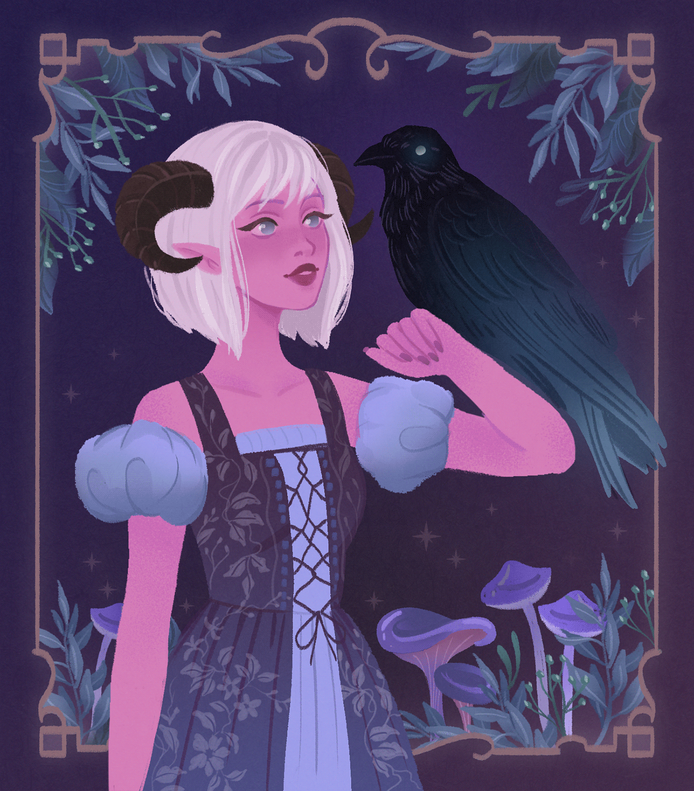 Ladies Illustrations 2022 | Vintage aesthetic — Изображение №10 — Иллюстрация на Dprofile