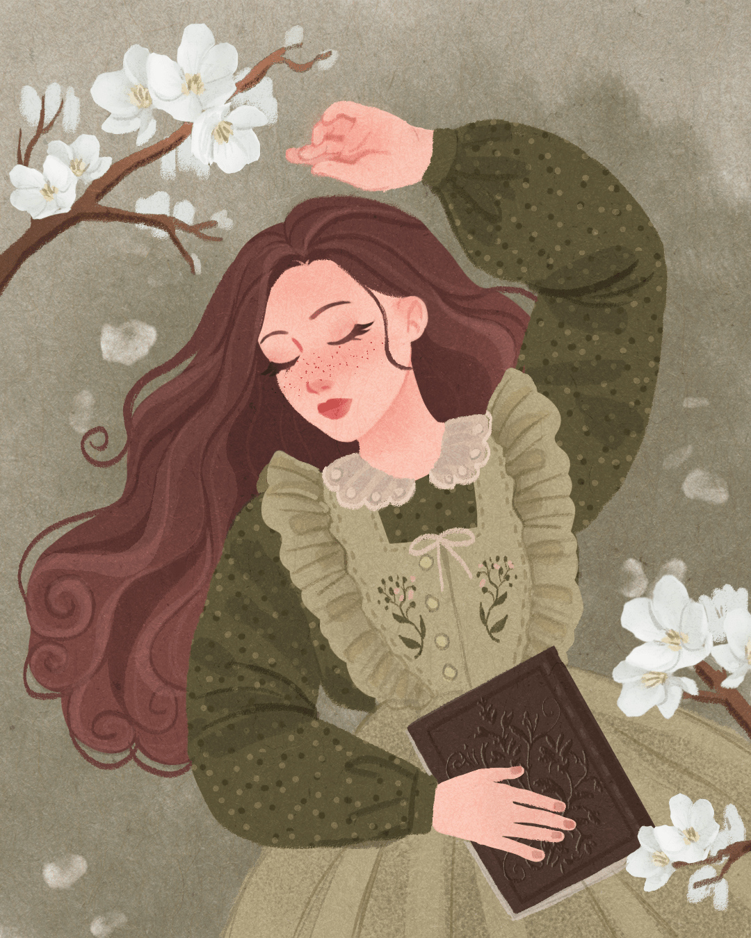 Ladies Illustrations 2022 | Vintage aesthetic — Изображение №4 — Иллюстрация на Dprofile