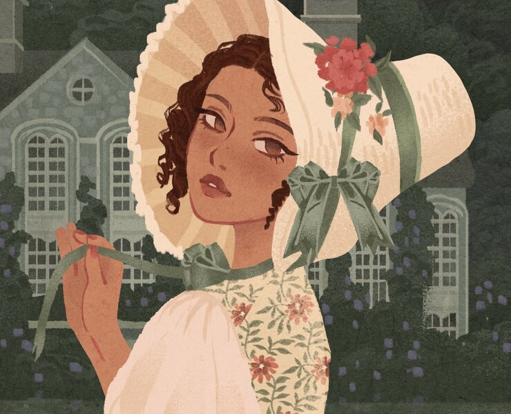 Ladies Illustrations 2022 | Vintage aesthetic — Иллюстрация на Dprofile