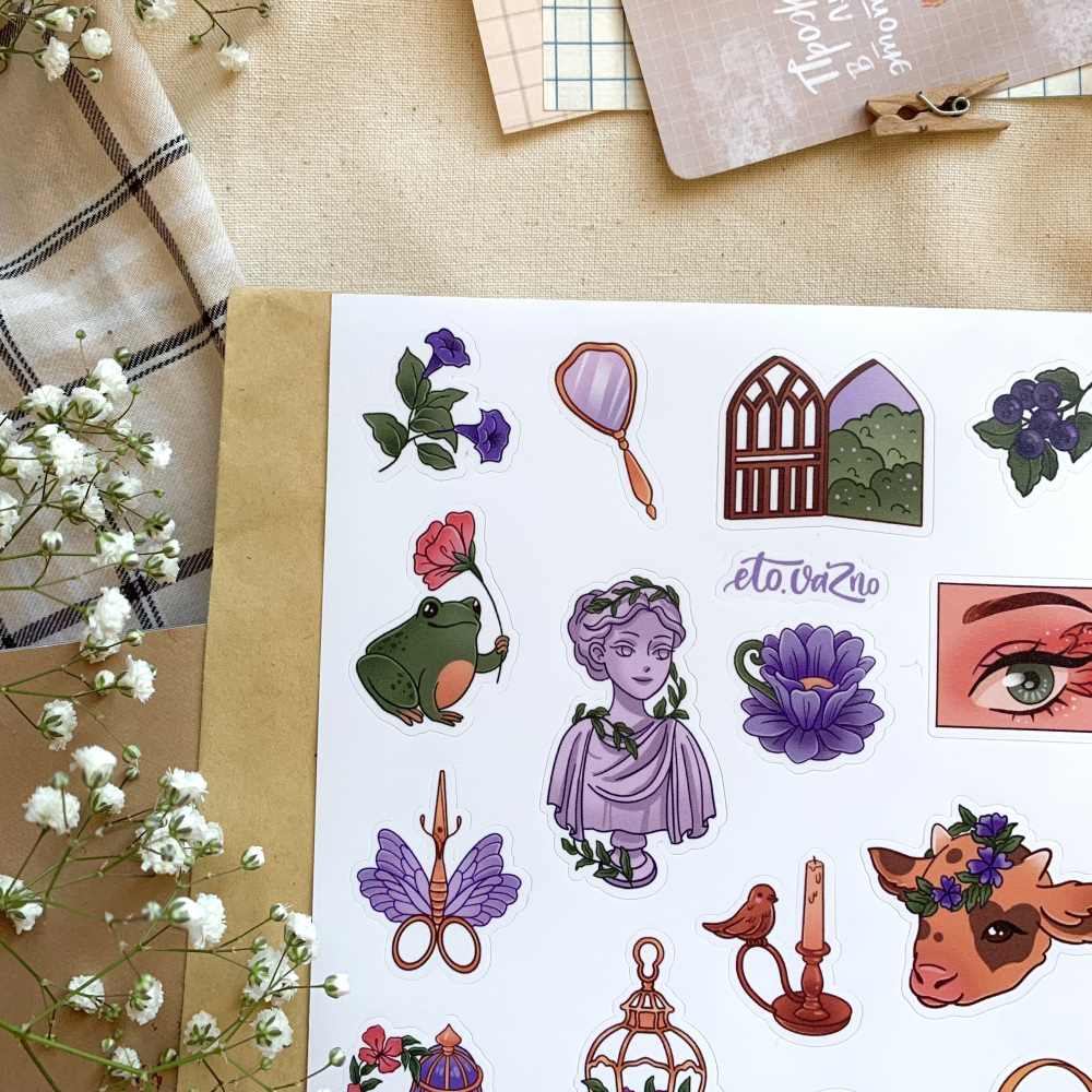 Fairycore aesthetic sticker pack — Изображение №4 — Брендинг, Иллюстрация на Dprofile