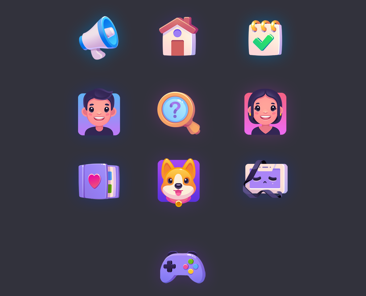 ui  иконки — Интерфейсы, Иллюстрация на Dprofile