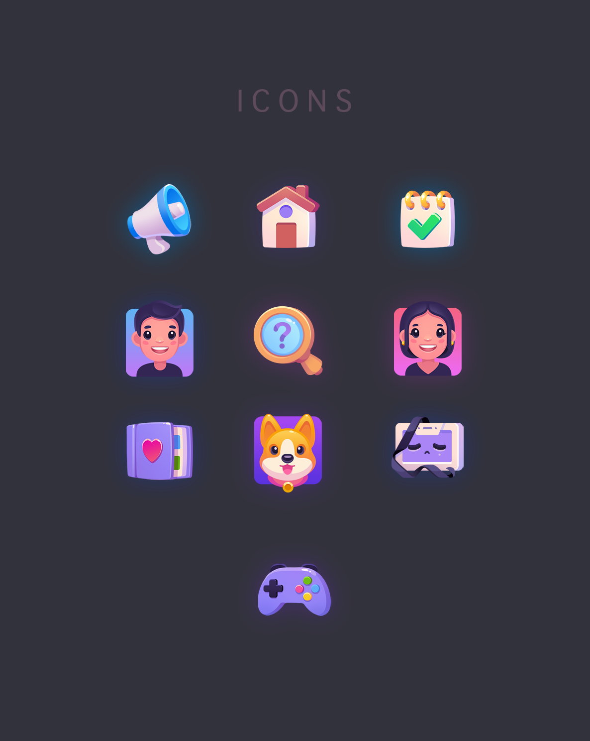 ui  иконки — Изображение №1 — Интерфейсы, Иллюстрация на Dprofile