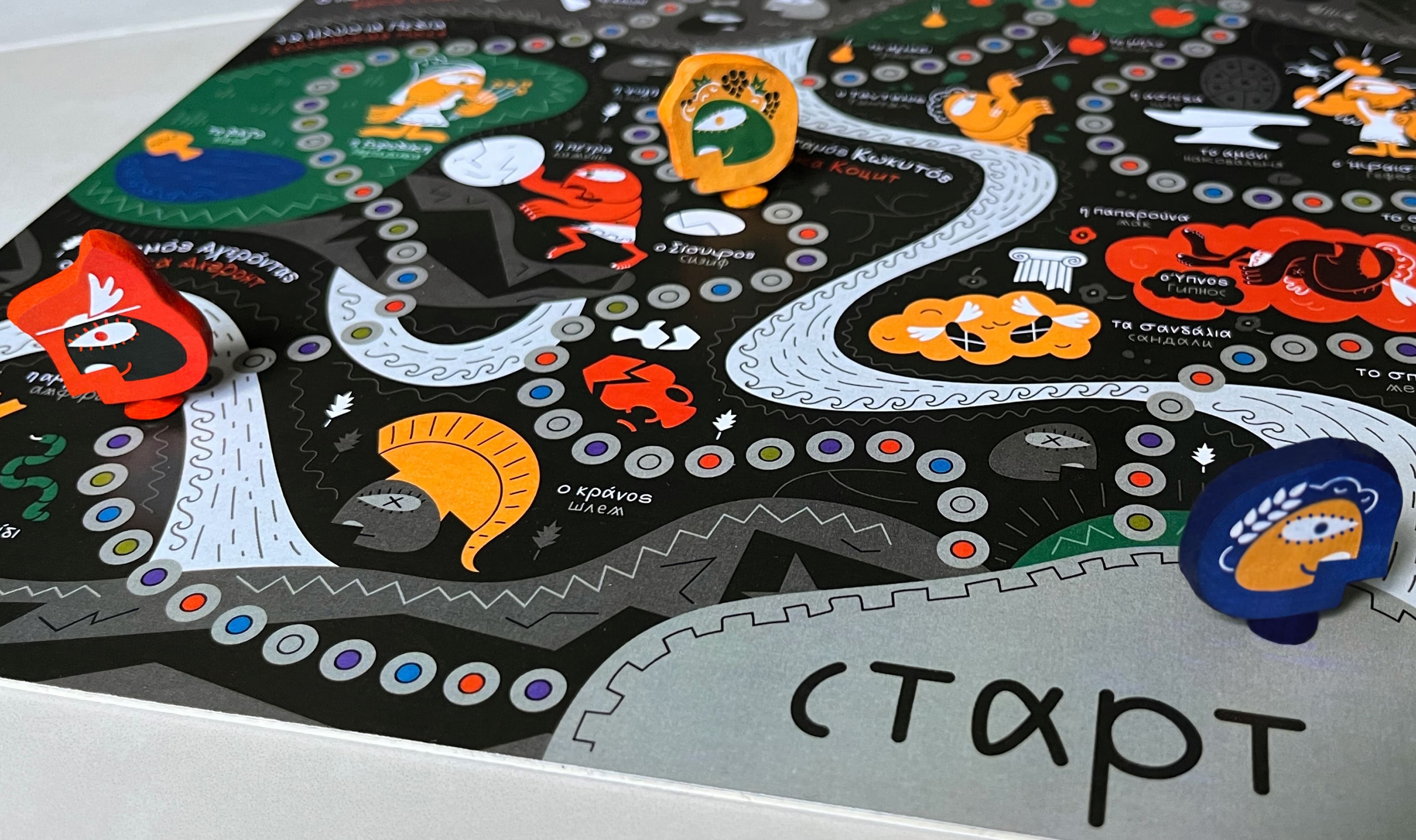 Настольная игра по изучению греческого языка Мификос — Изображение №13 — Брендинг, Иллюстрация на Dprofile