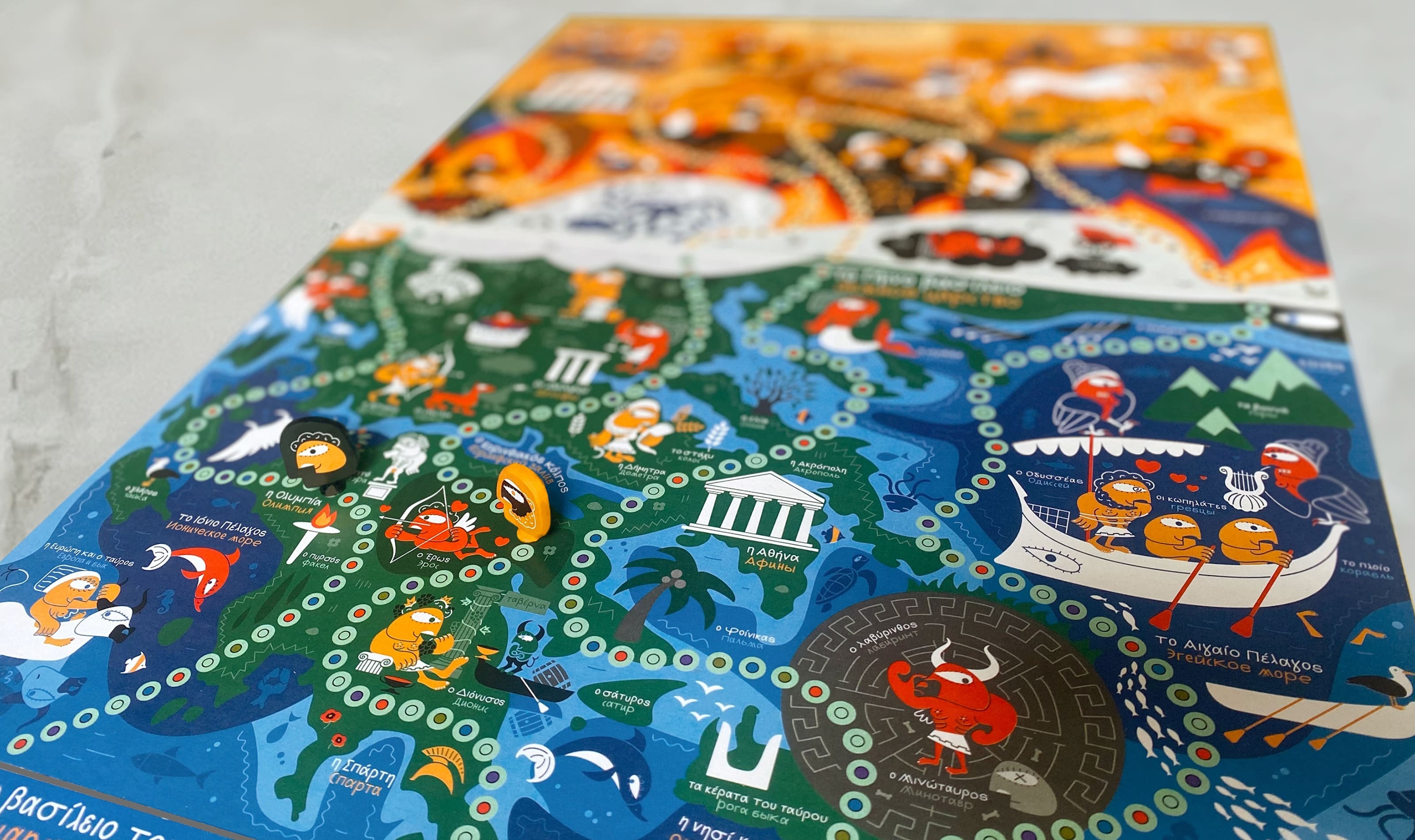 Настольная игра по изучению греческого языка Мификос — Изображение №18 — Брендинг, Иллюстрация на Dprofile