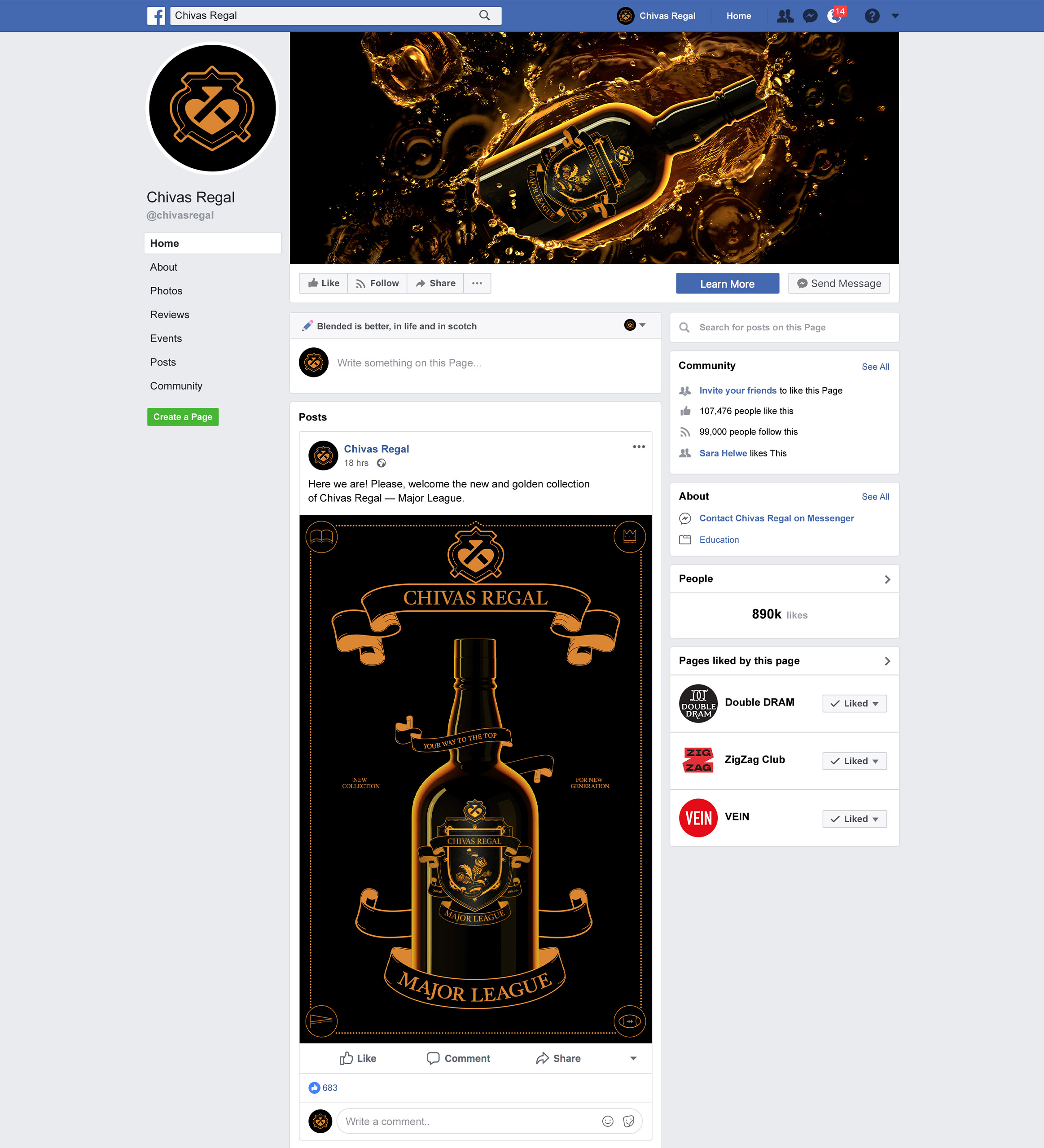 Chivas Regal “Major League” — Изображение №6 — Брендинг, Графика на Dprofile