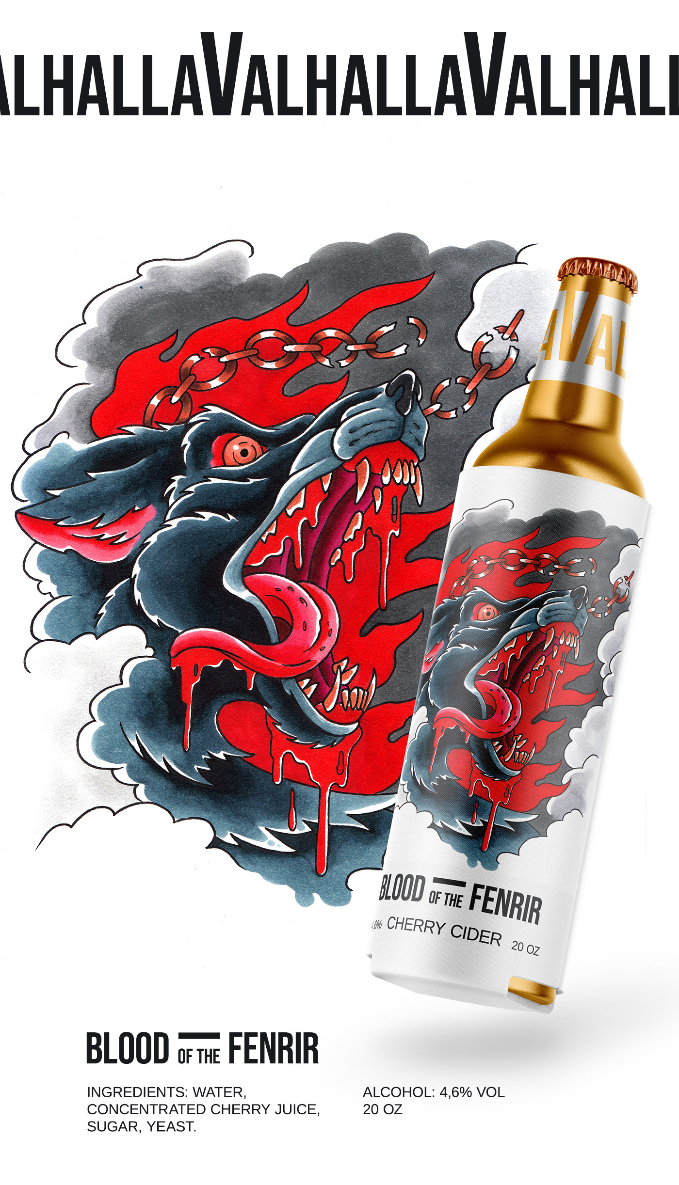 Сider line "Valhalla" packaging design — Изображение №4 — Брендинг, Иллюстрация на Dprofile