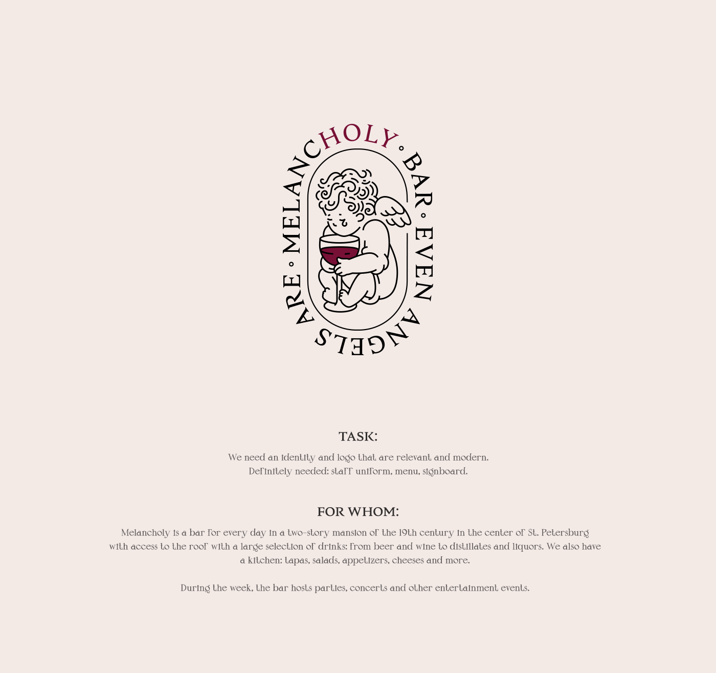 Melancholy bar logo — Изображение №1 — Брендинг, Графика на Dprofile