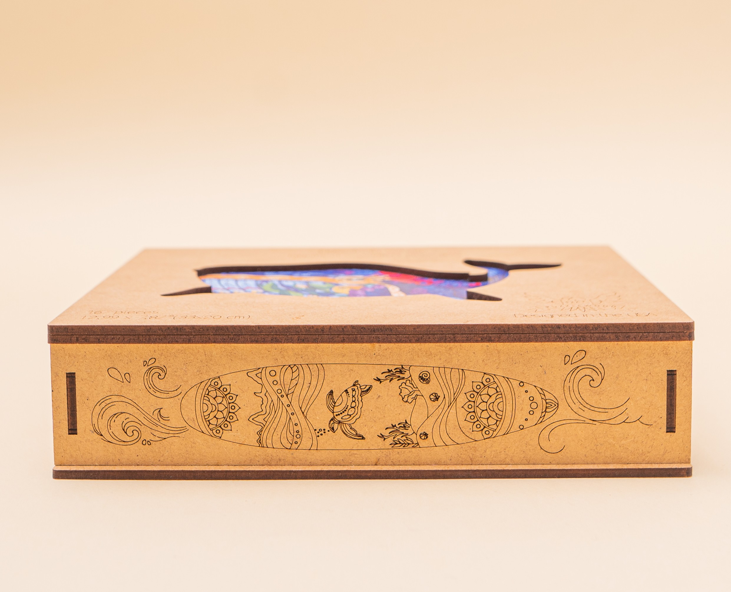 "Hawaiian whale" — gift wooden puzzle — Брендинг, Иллюстрация на Dprofile