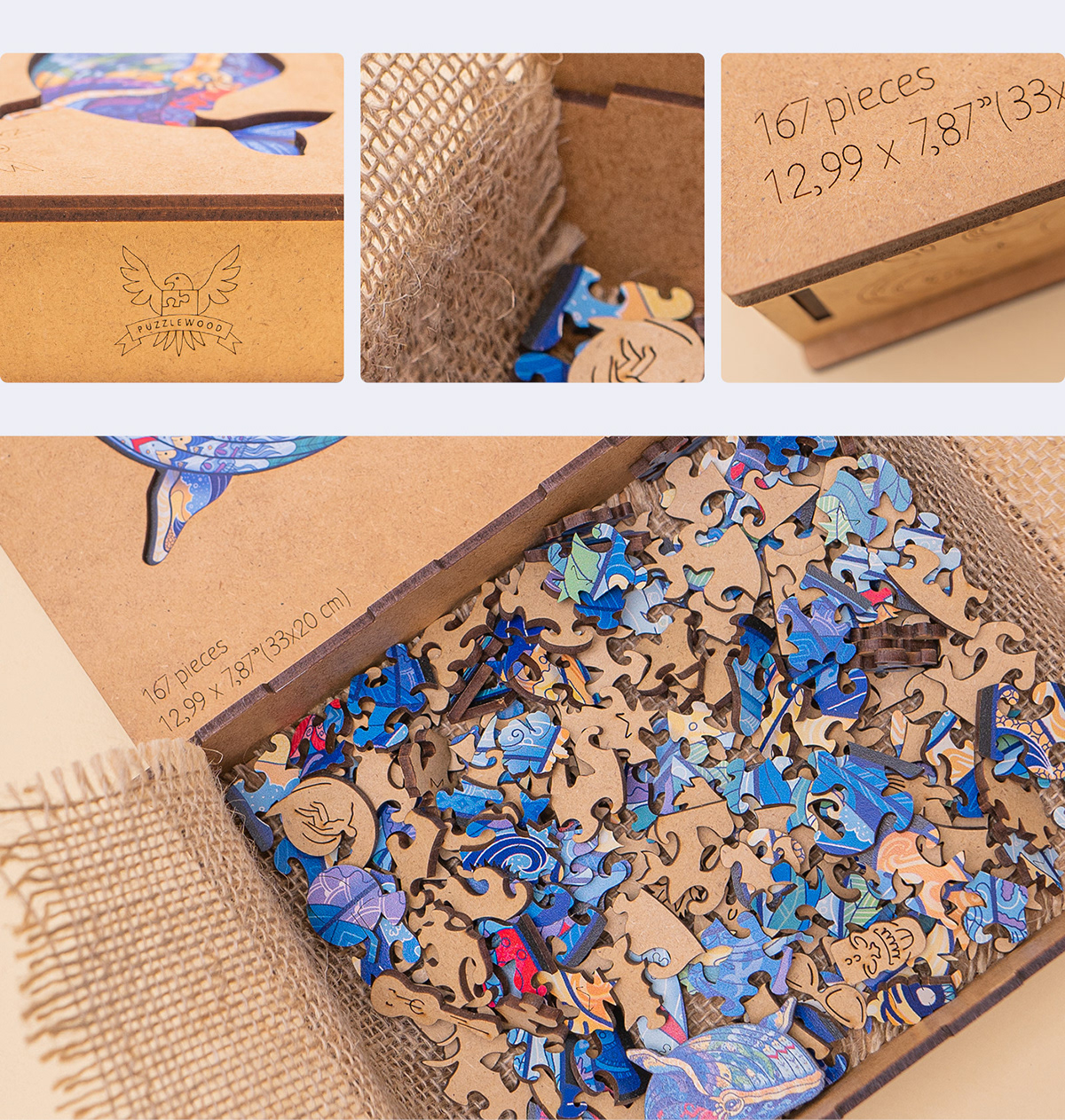 "Hawaiian whale" — gift wooden puzzle — Изображение №8 — Брендинг, Иллюстрация на Dprofile
