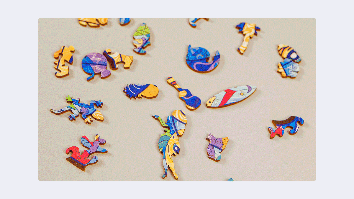 "Hawaiian whale" — gift wooden puzzle — Изображение №10 — Брендинг, Иллюстрация на Dprofile