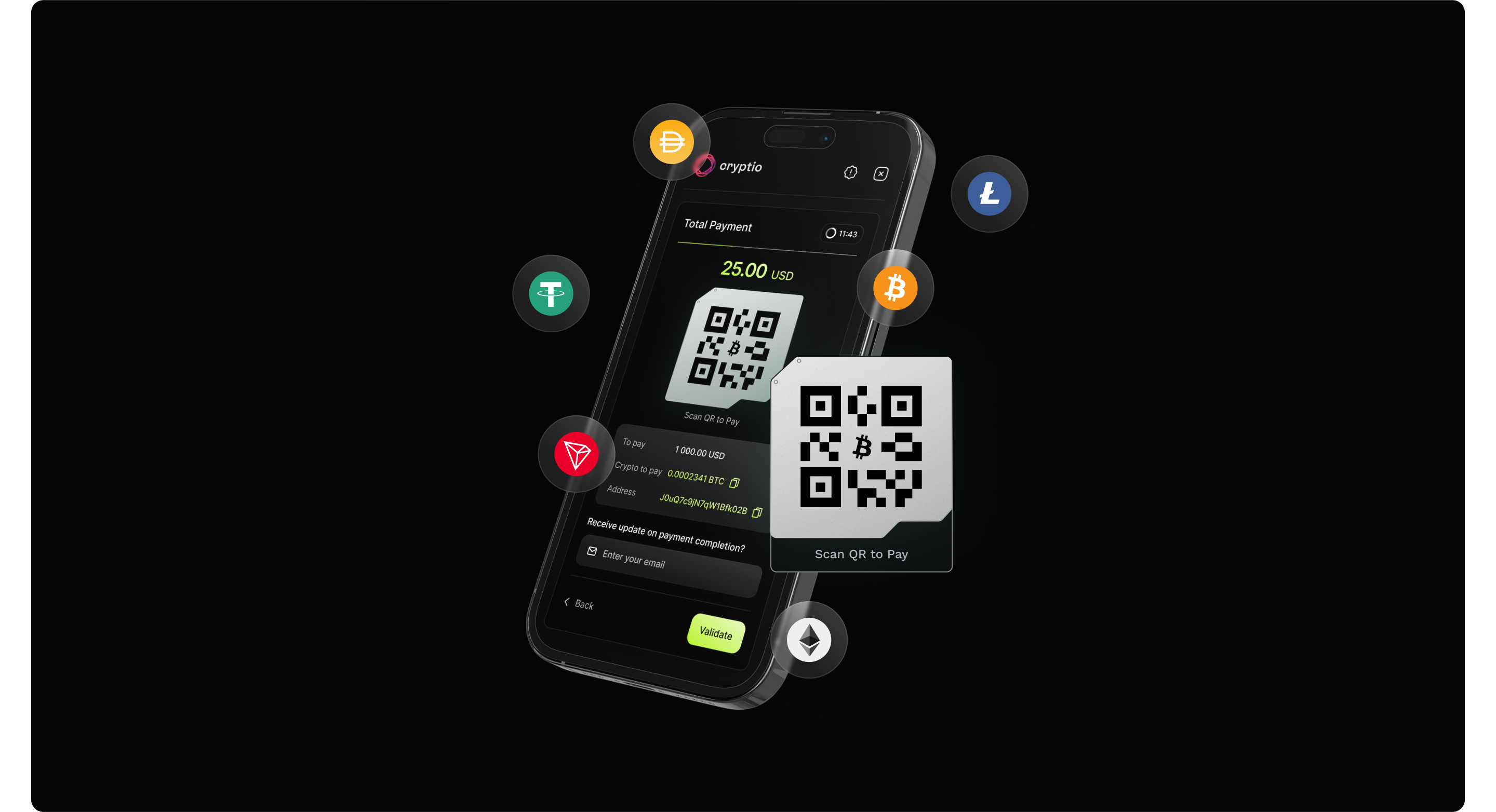 Criptio — Веб-сервис для платежей в крипте — Изображение №8 — Интерфейсы на Dprofile
