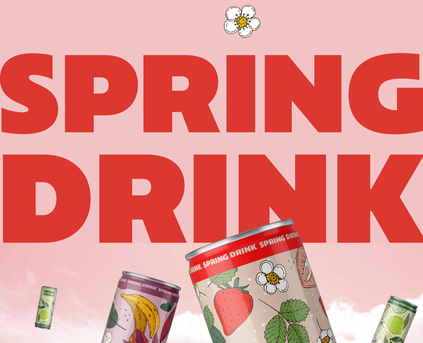 SPRING DRINK package design — Брендинг, Иллюстрация на Dprofile