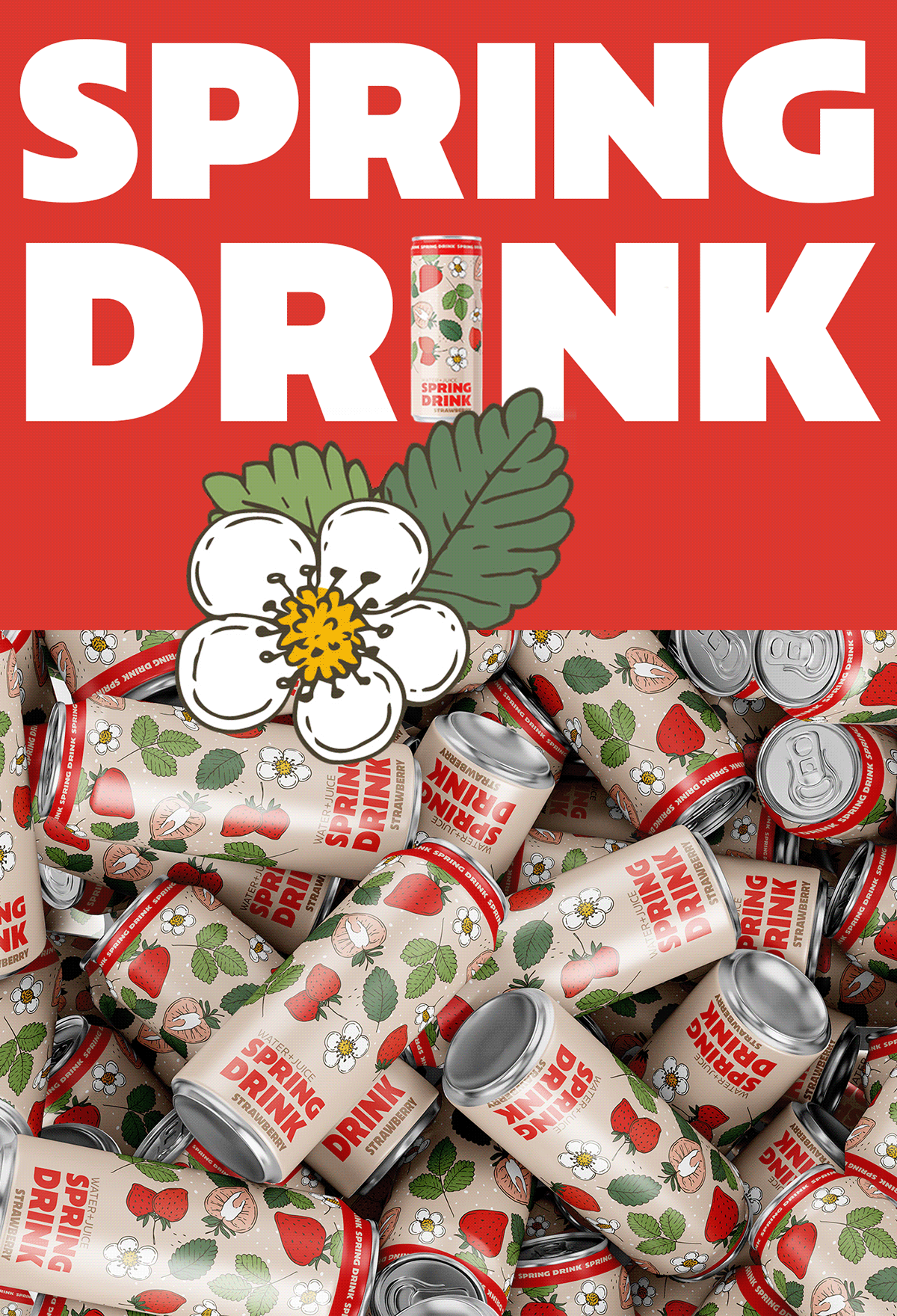SPRING DRINK package design — Изображение №8 — Брендинг, Иллюстрация на Dprofile