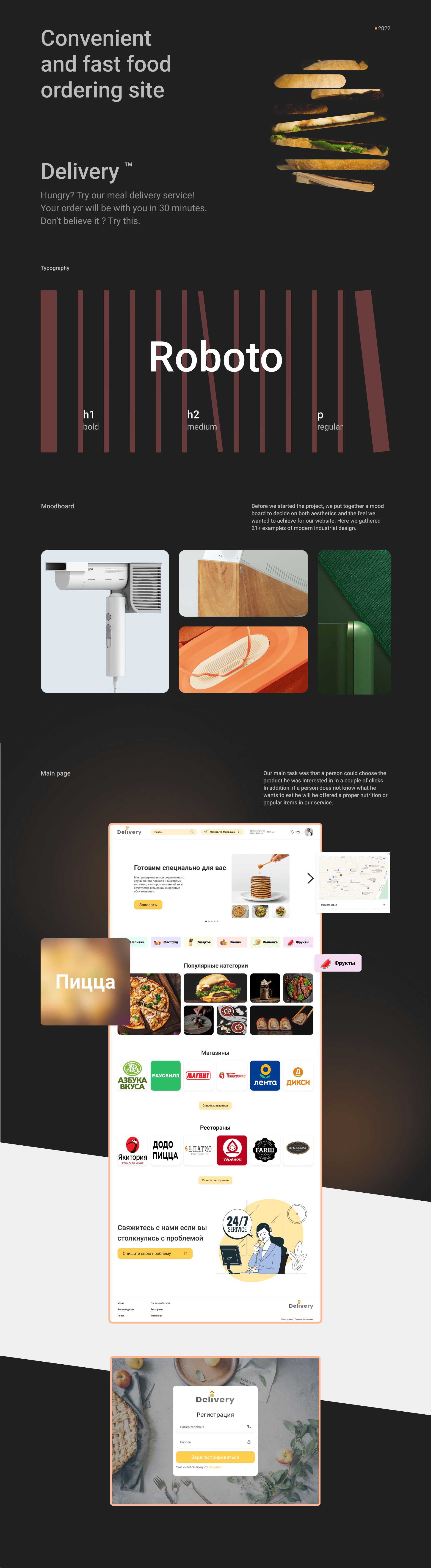 Delivery food service — Изображение №1 — Интерфейсы, Маркетинг на Dprofile
