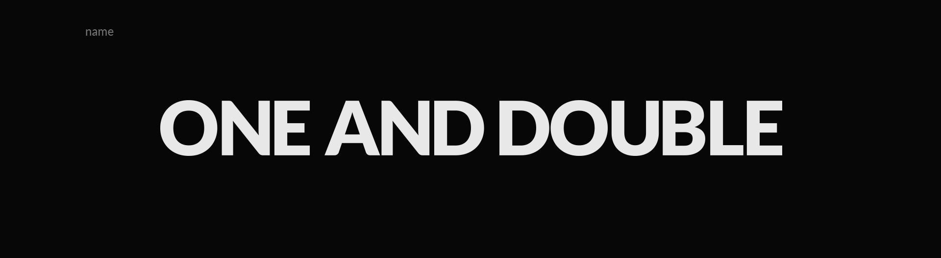One and double — Изображение №2 — Брендинг, Иллюстрация на Dprofile