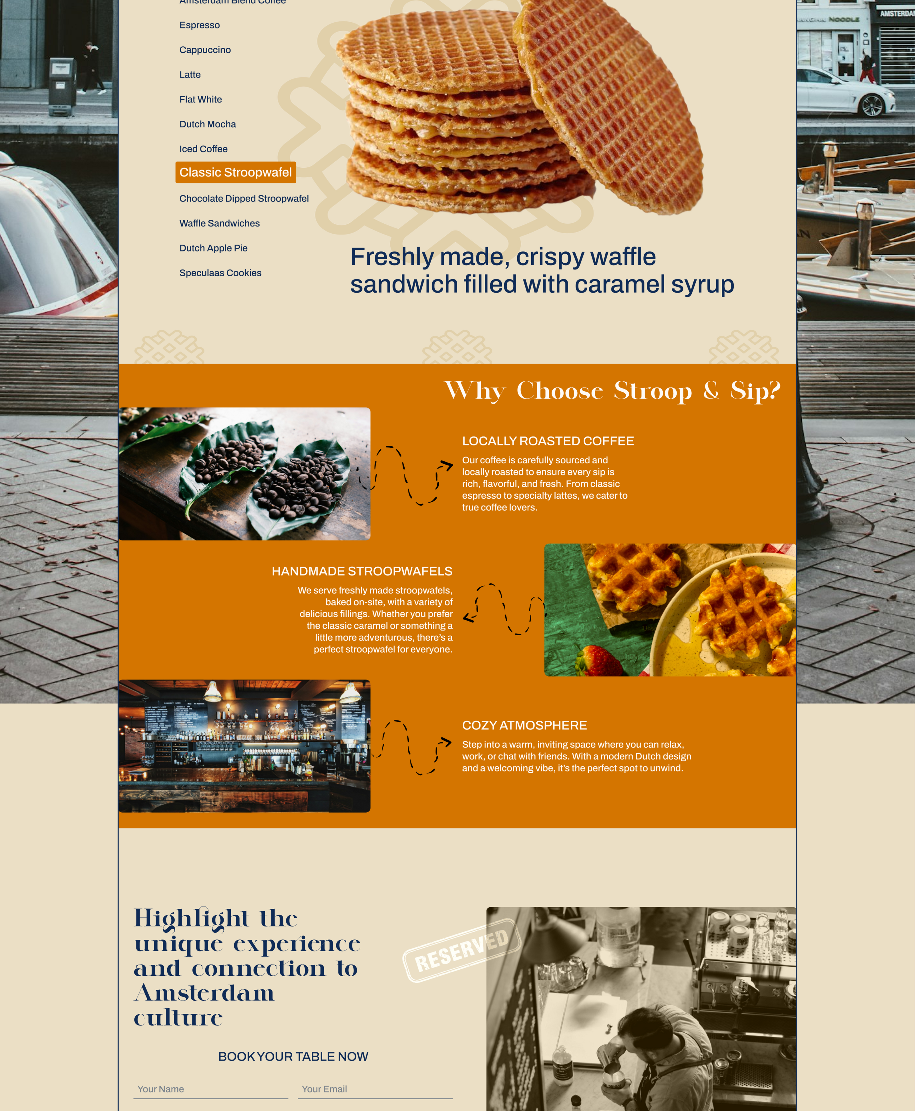 Cafe Stroop and Sip — Изображение №5 — Интерфейсы на Dprofile
