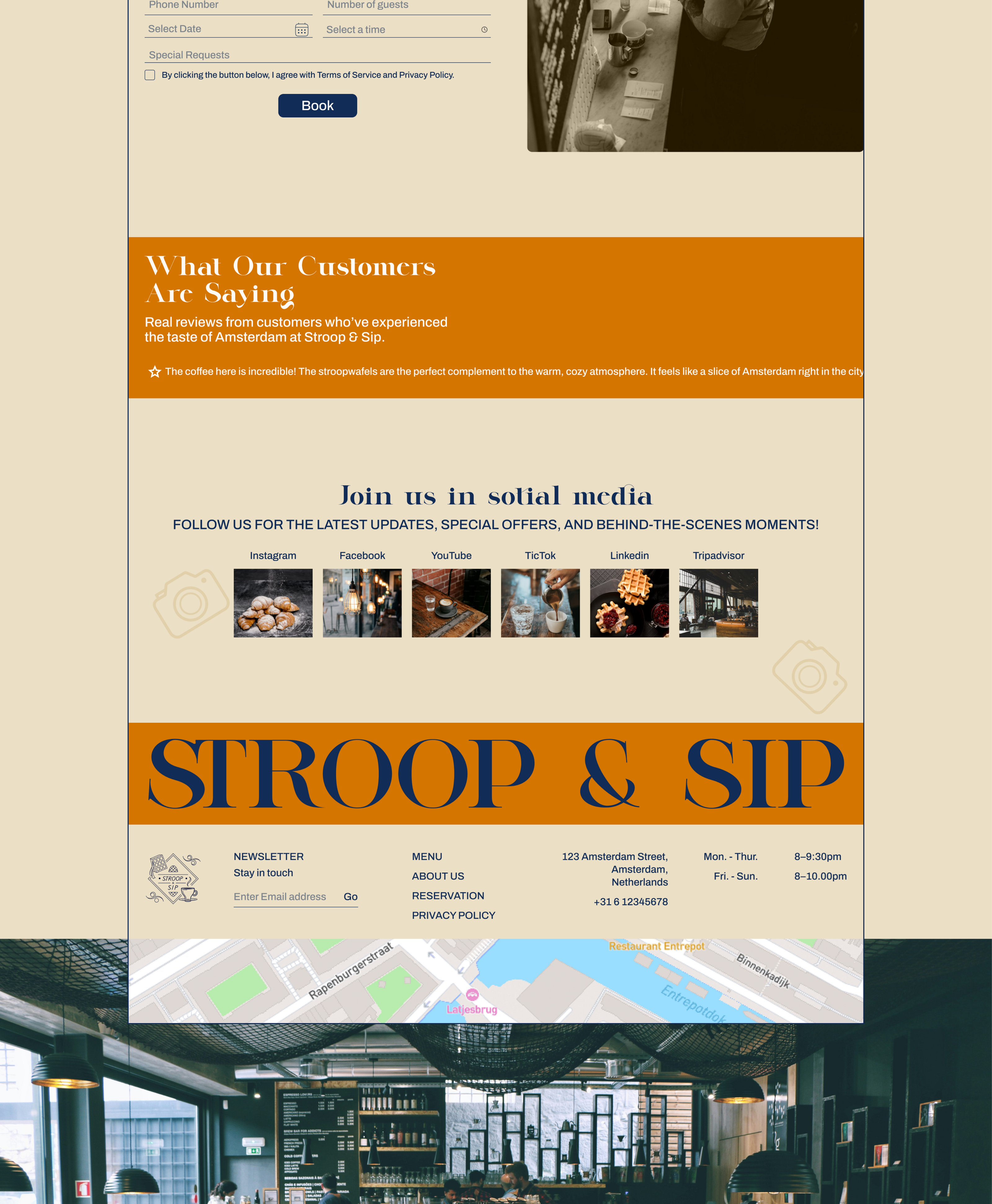 Cafe Stroop and Sip — Изображение №6 — Интерфейсы на Dprofile