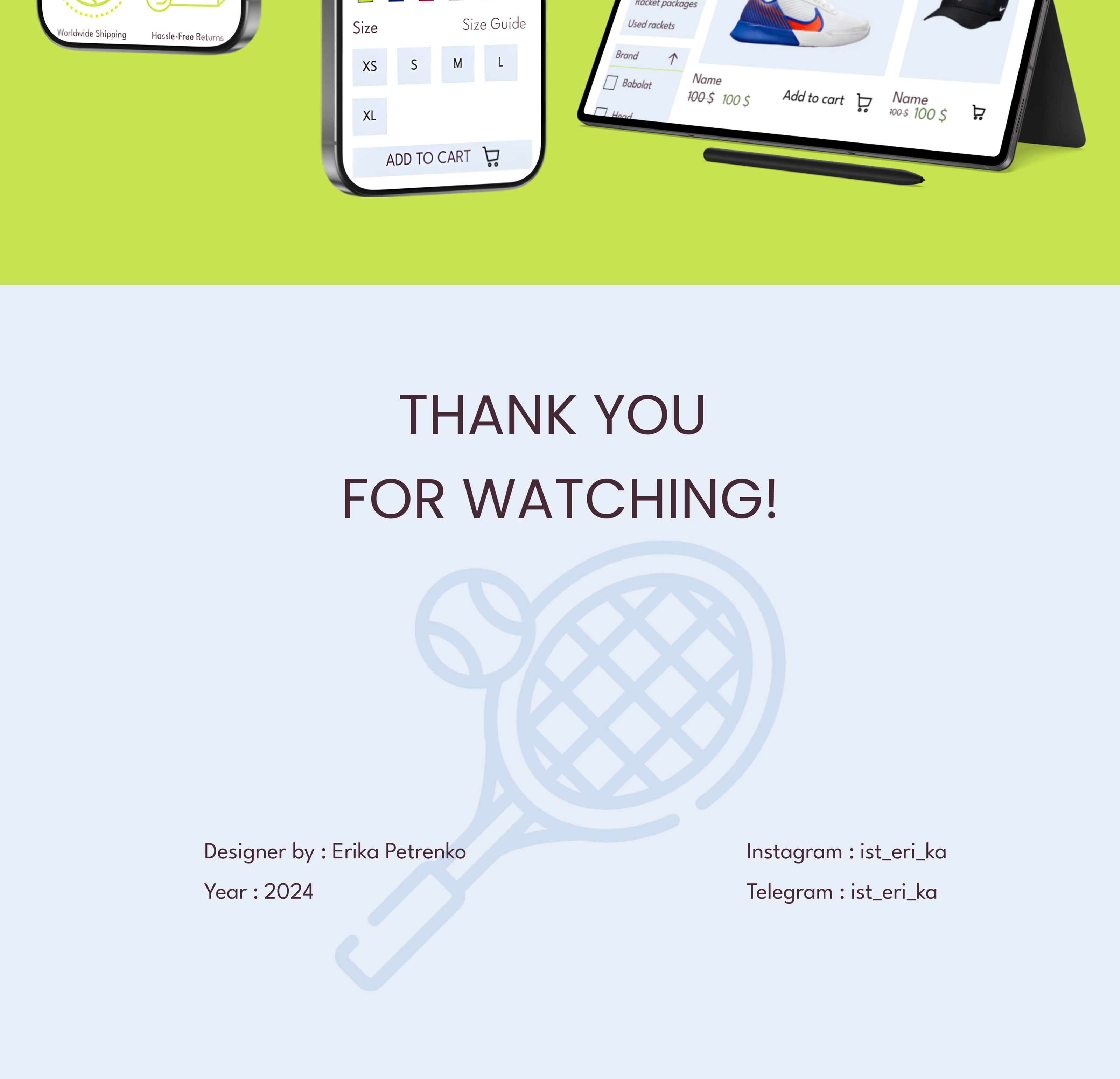 TopSpin Tennis Online Store — Изображение №10 — Интерфейсы на Dprofile