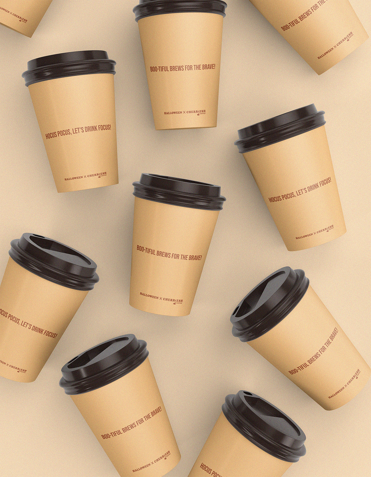 Halloween X Cherriesh Coffee | Brand Identity — Изображение №12 — Брендинг, Графика на Dprofile