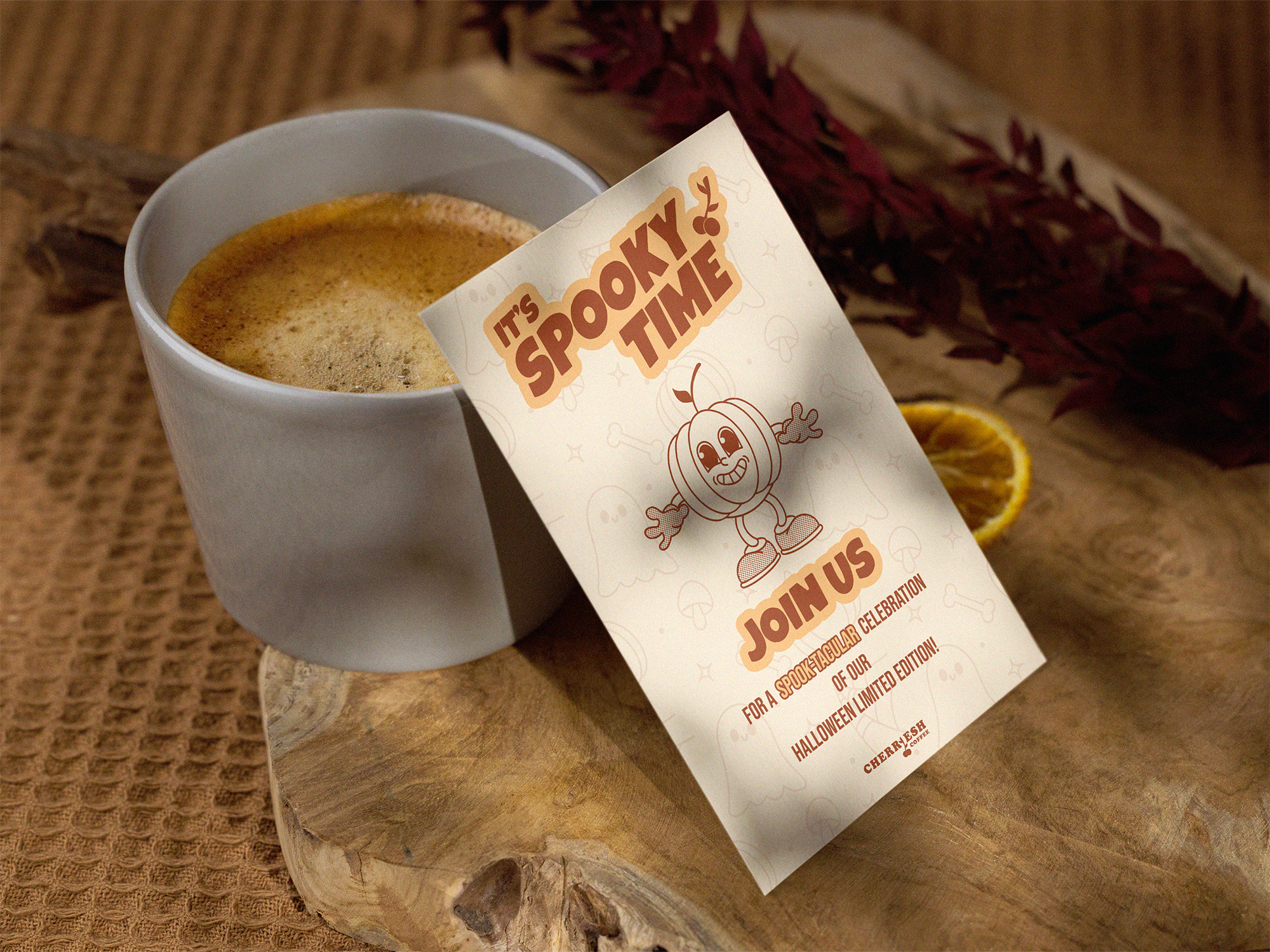 Halloween X Cherriesh Coffee | Brand Identity — Изображение №13 — Брендинг, Графика на Dprofile