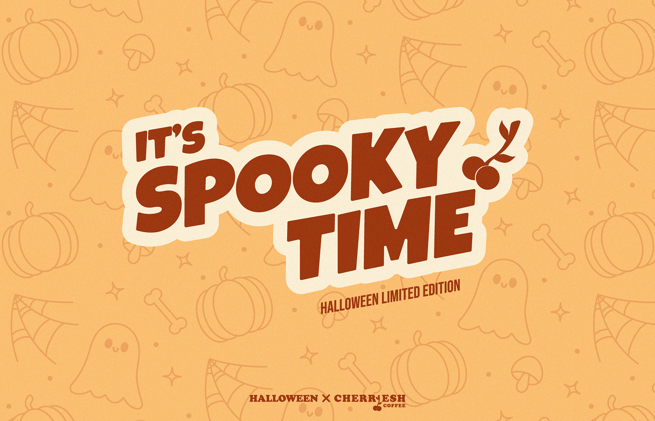 Halloween X Cherriesh Coffee | Brand Identity — Изображение №1 — Брендинг, Графика на Dprofile