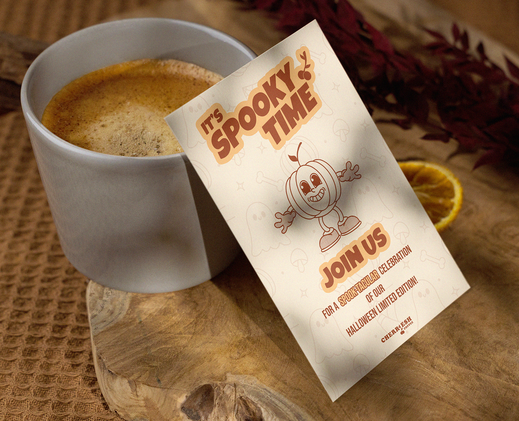 Halloween X Cherriesh Coffee | Brand Identity — Брендинг, Графика на Dprofile